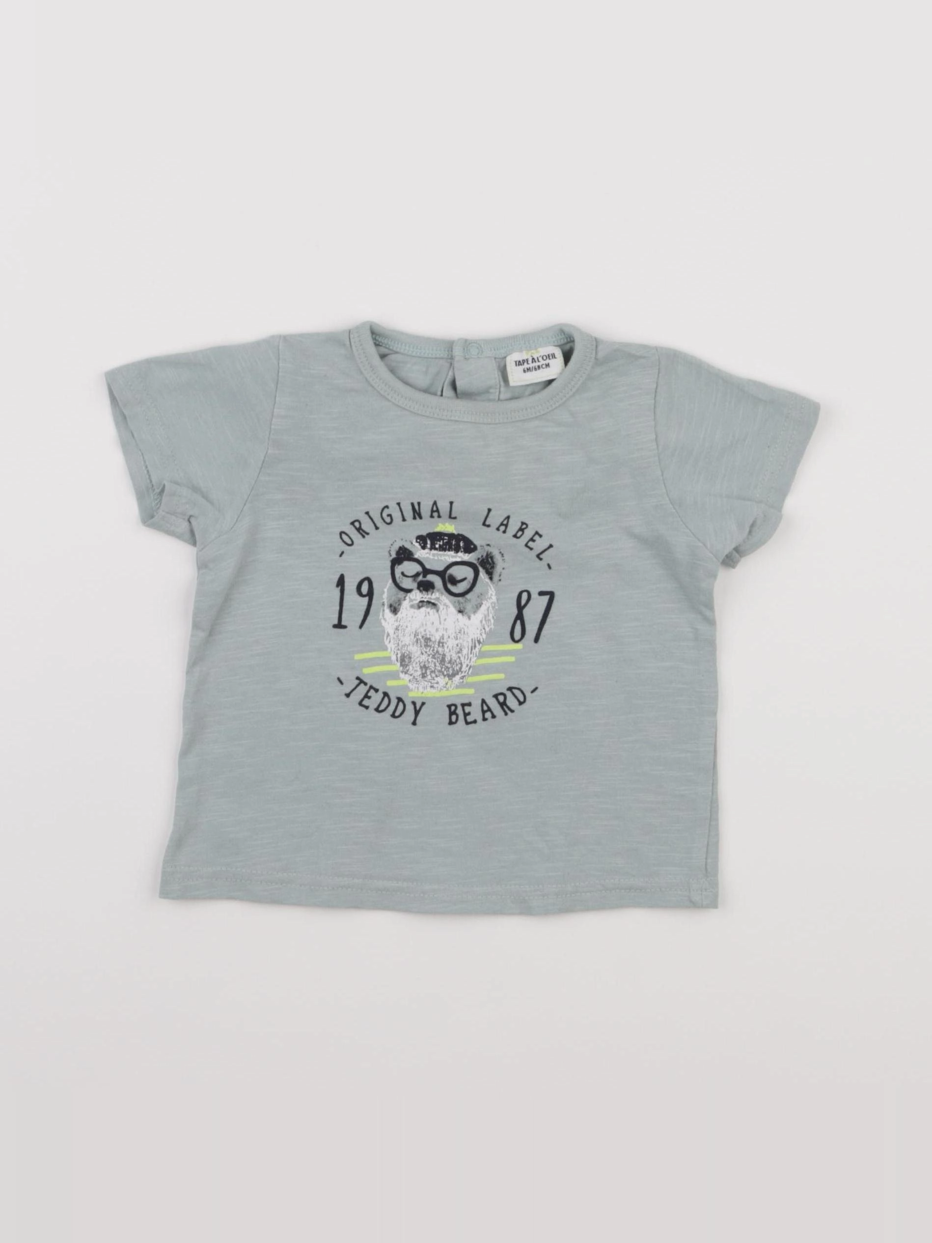 Tape à l'oeil - tee-shirt bleu - 6 mois