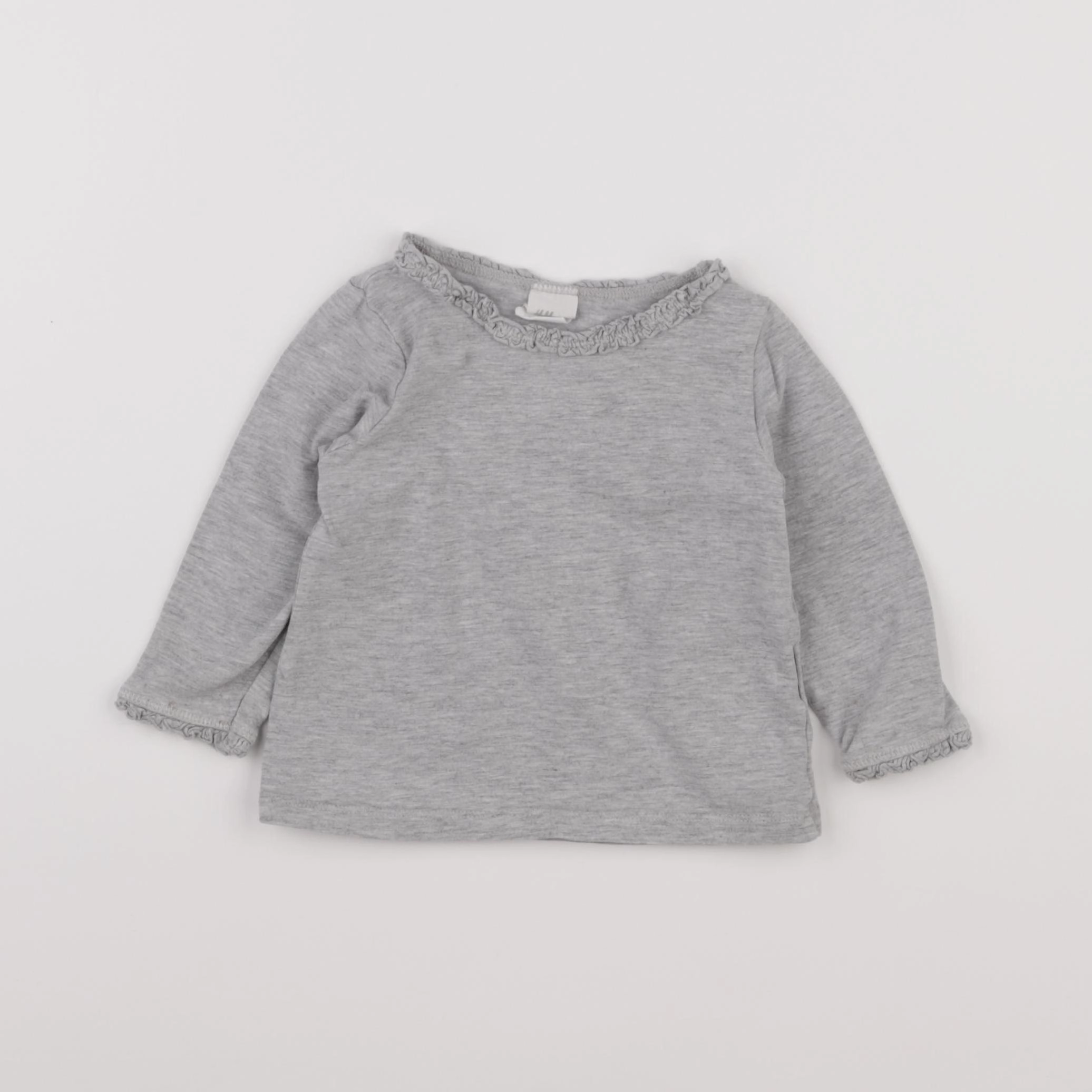H&M - tee-shirt gris - 3/6 mois