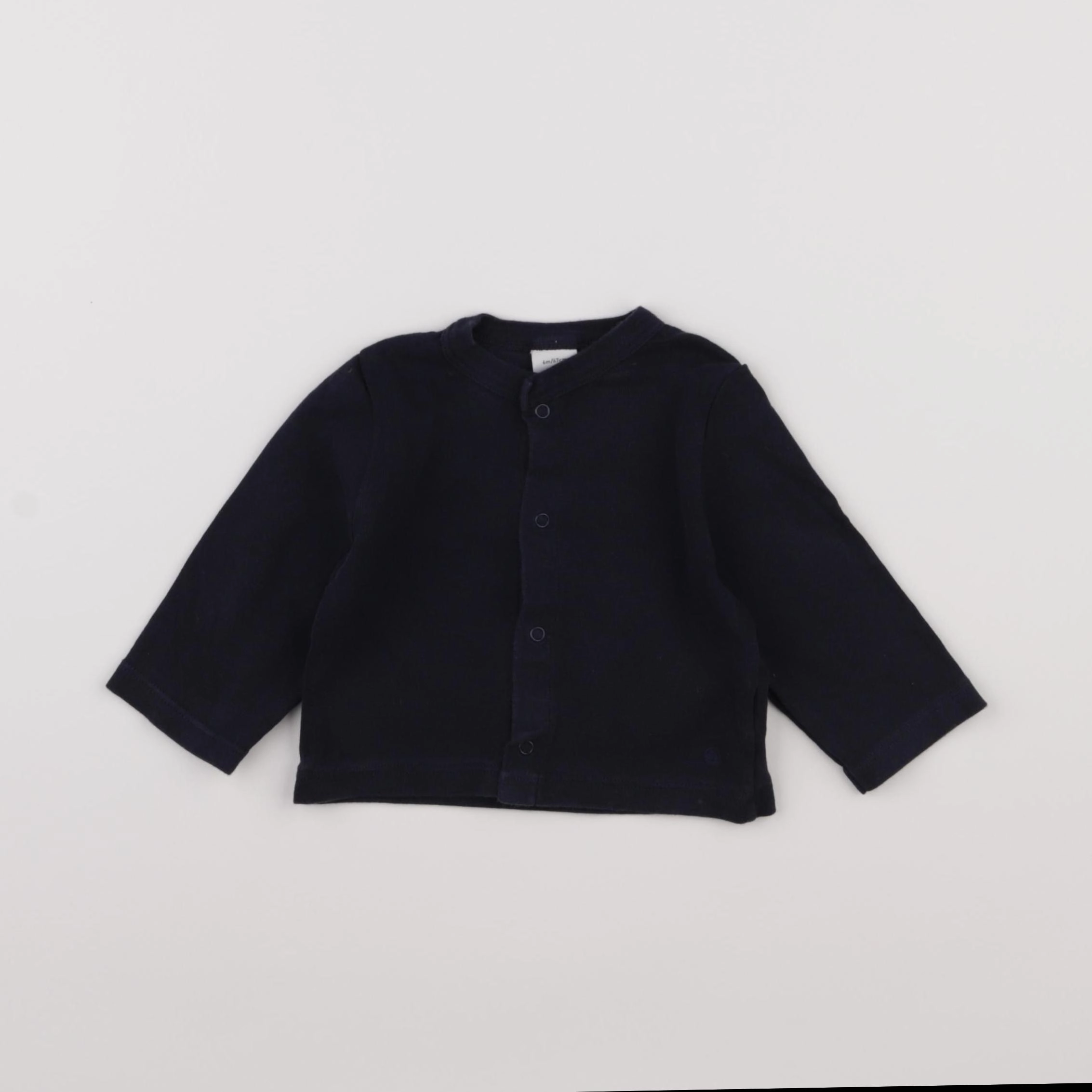 Petit Bateau - gilet bleu - 6 mois