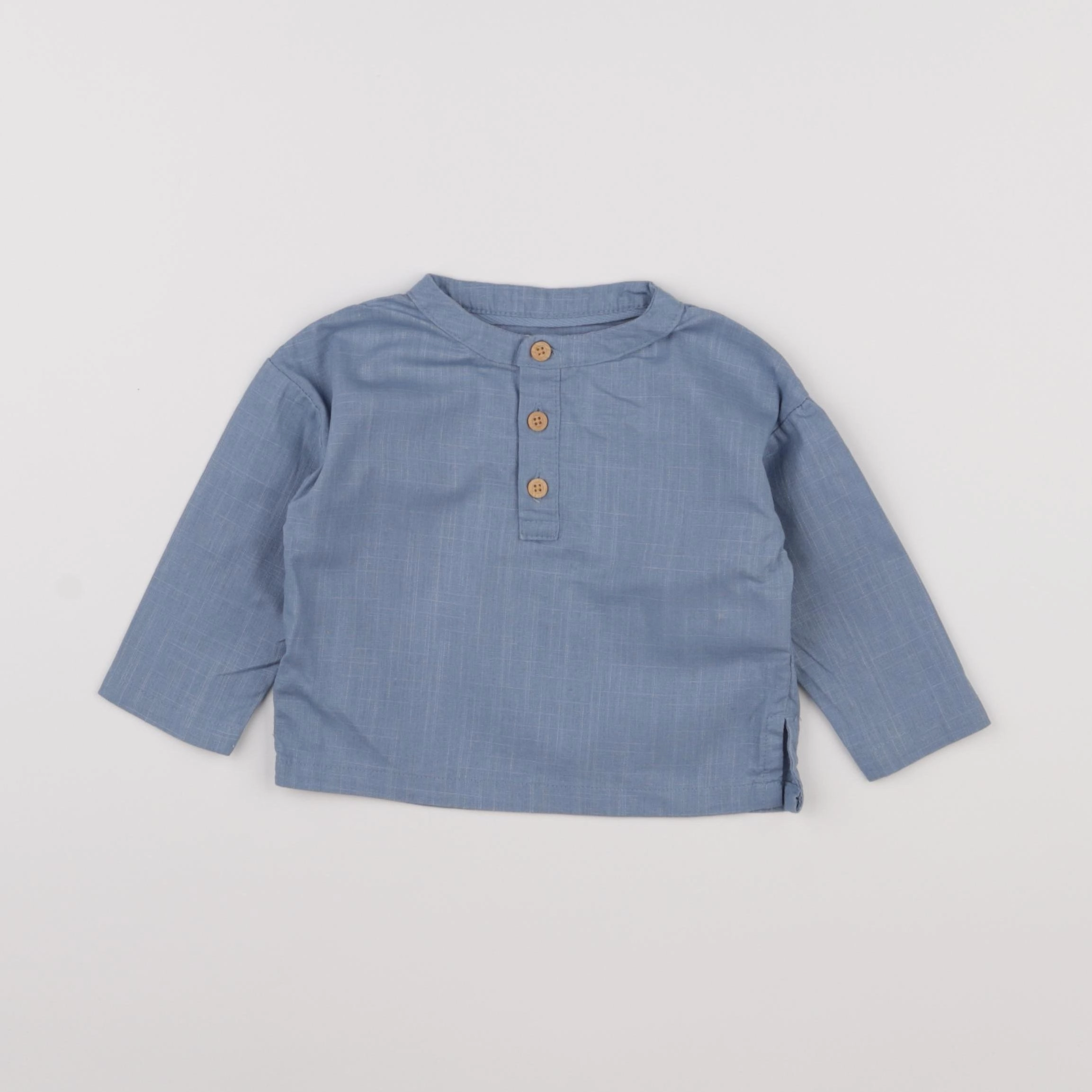 Vertbaudet - chemise bleu - 6 mois