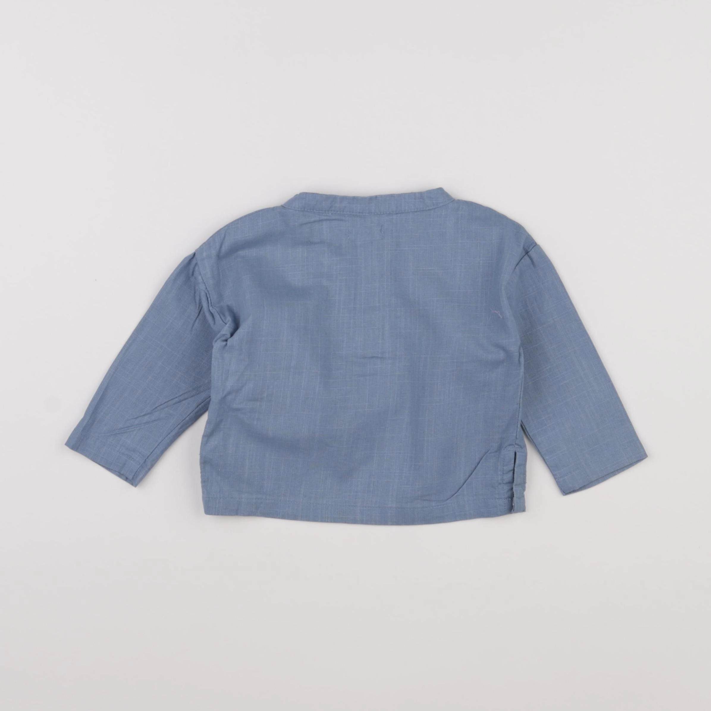 Vertbaudet - chemise bleu - 6 mois