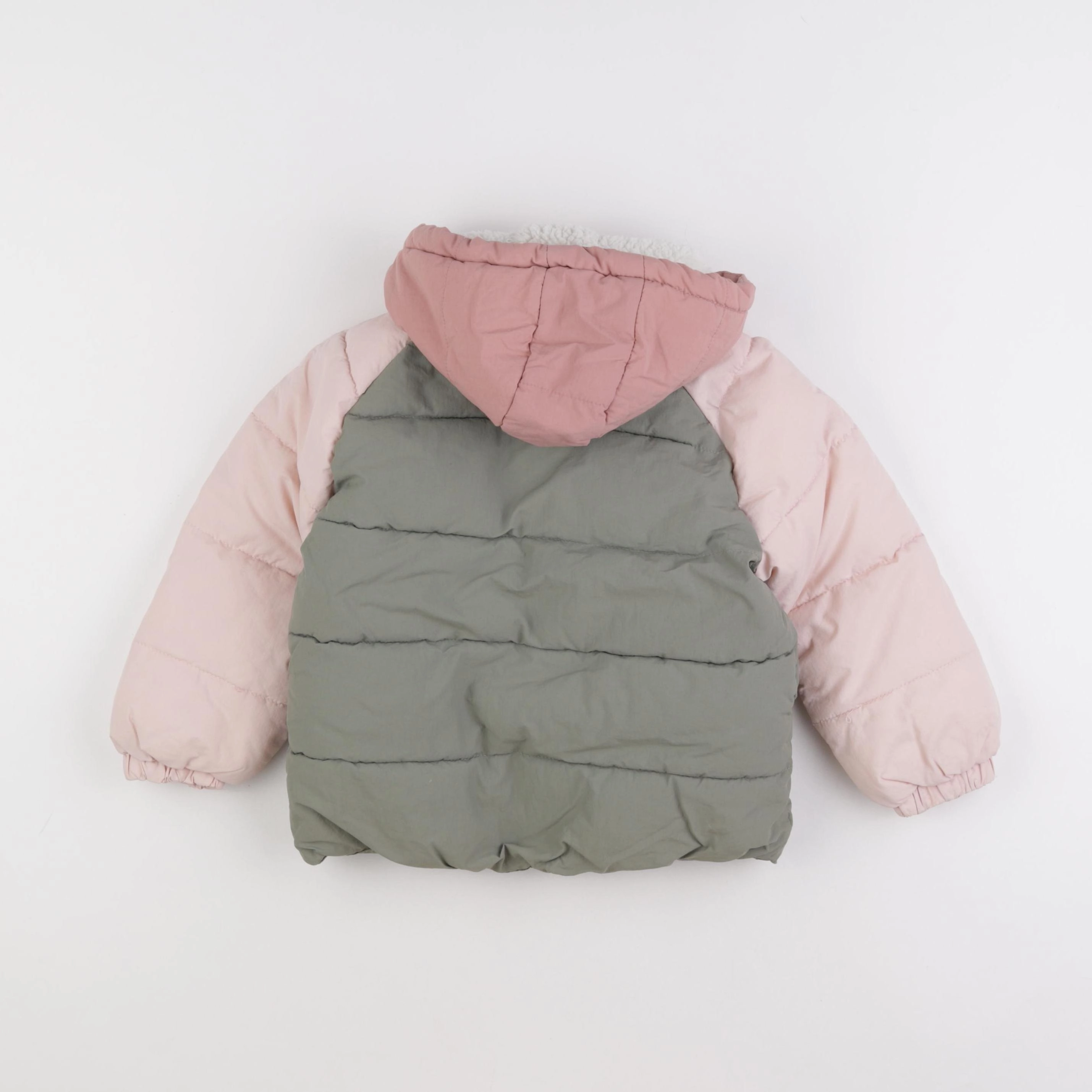 Tape à l'oeil - doudoune vert, rose - 2/3 ans