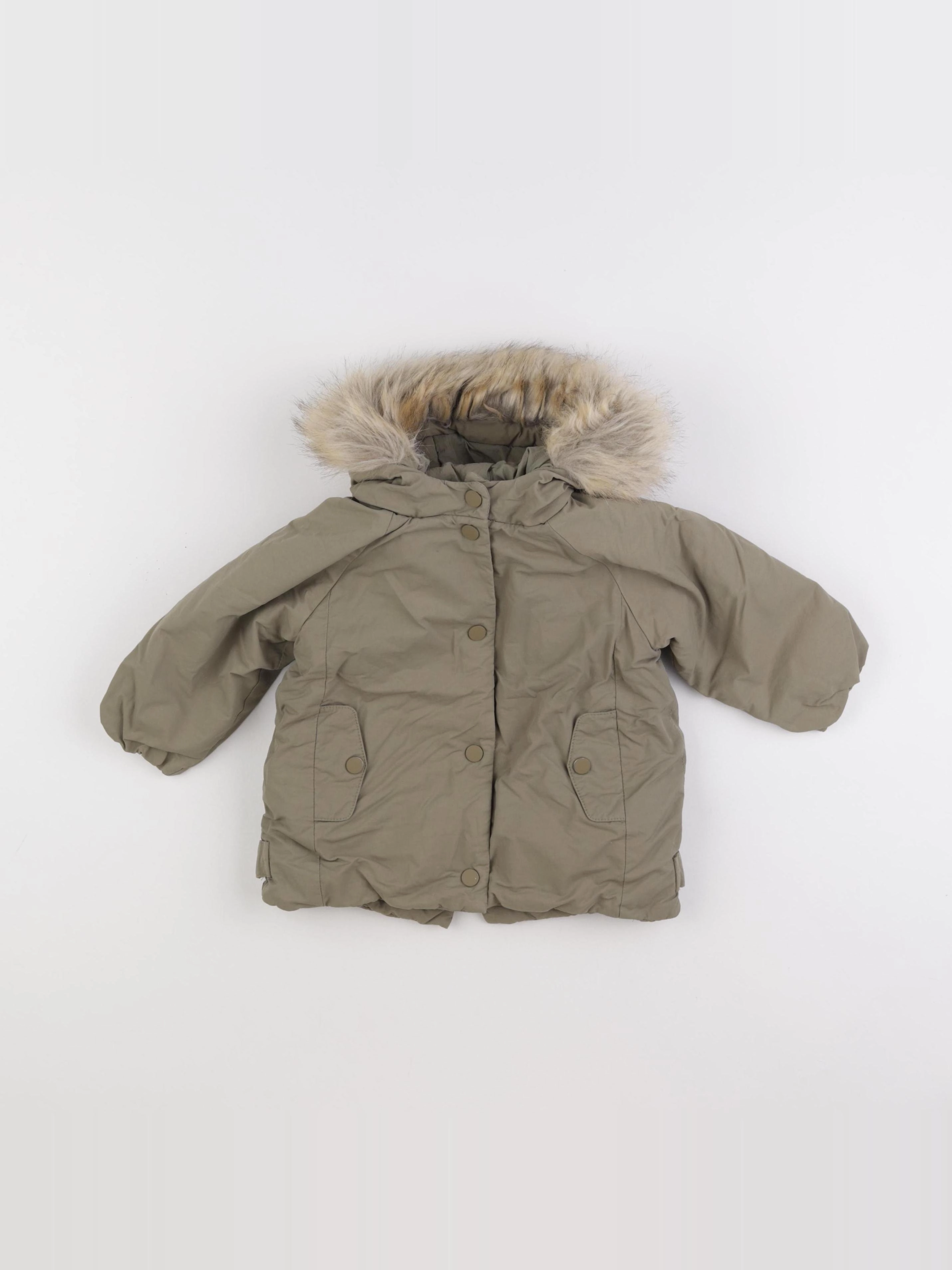 Zara - doudoune vert - 9/12 mois