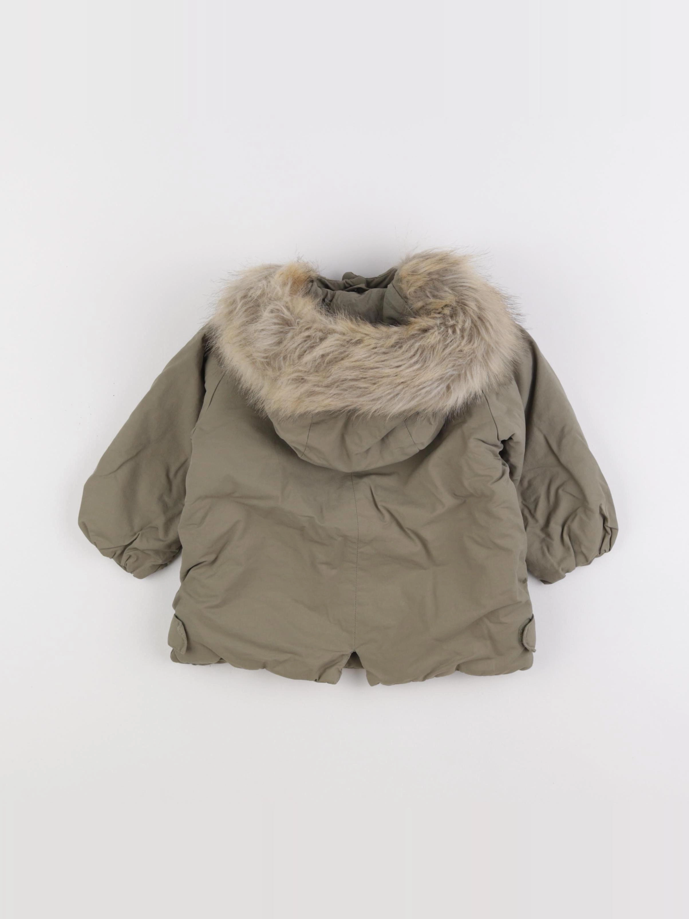 Zara - doudoune vert - 9/12 mois