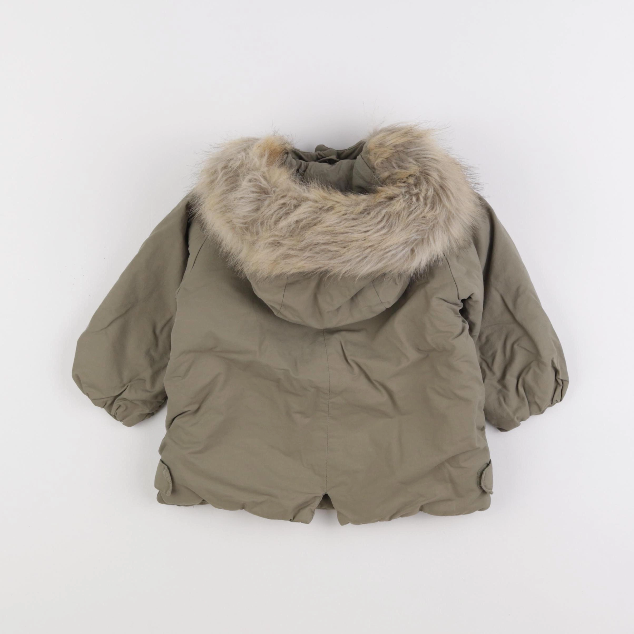 Zara - doudoune vert - 9/12 mois