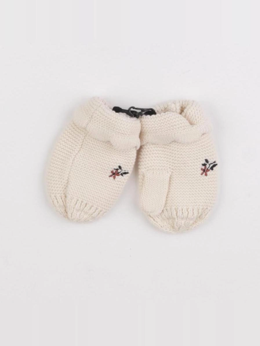 Vertbaudet - moufles beige - 24/36 mois