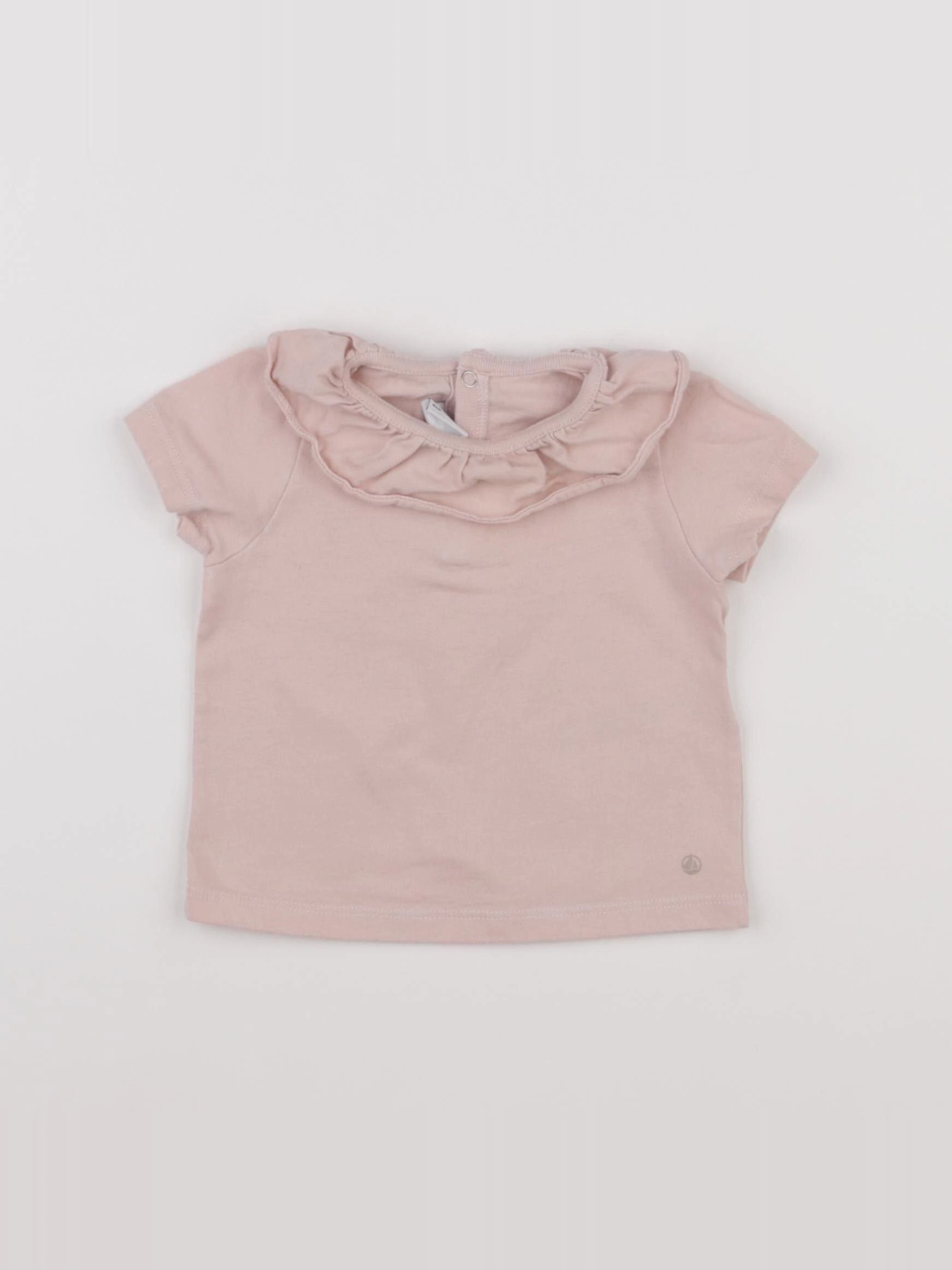 Petit Bateau - tee-shirt rose - 6 mois