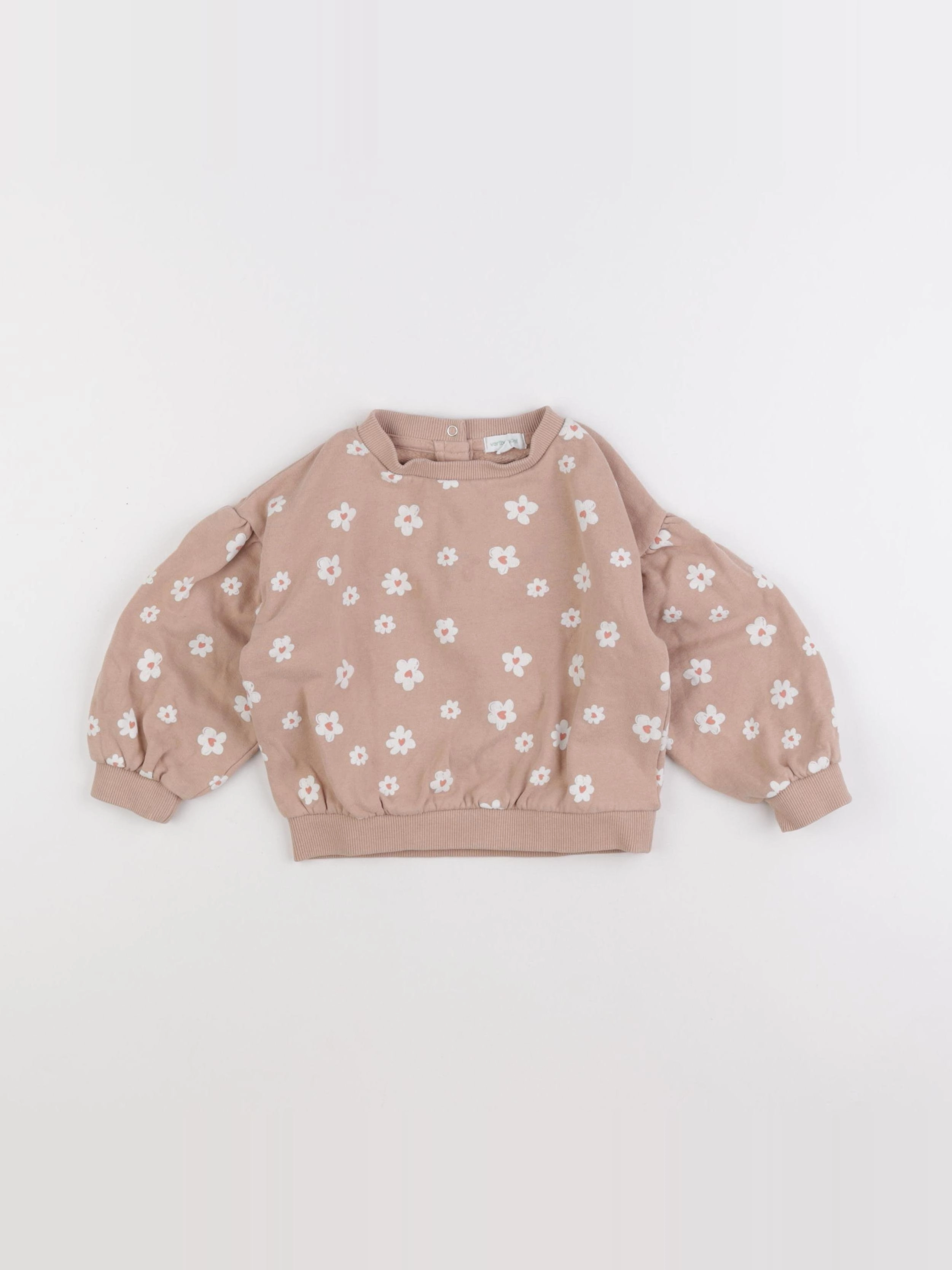 Vertbaudet - sweat rose - 24 mois