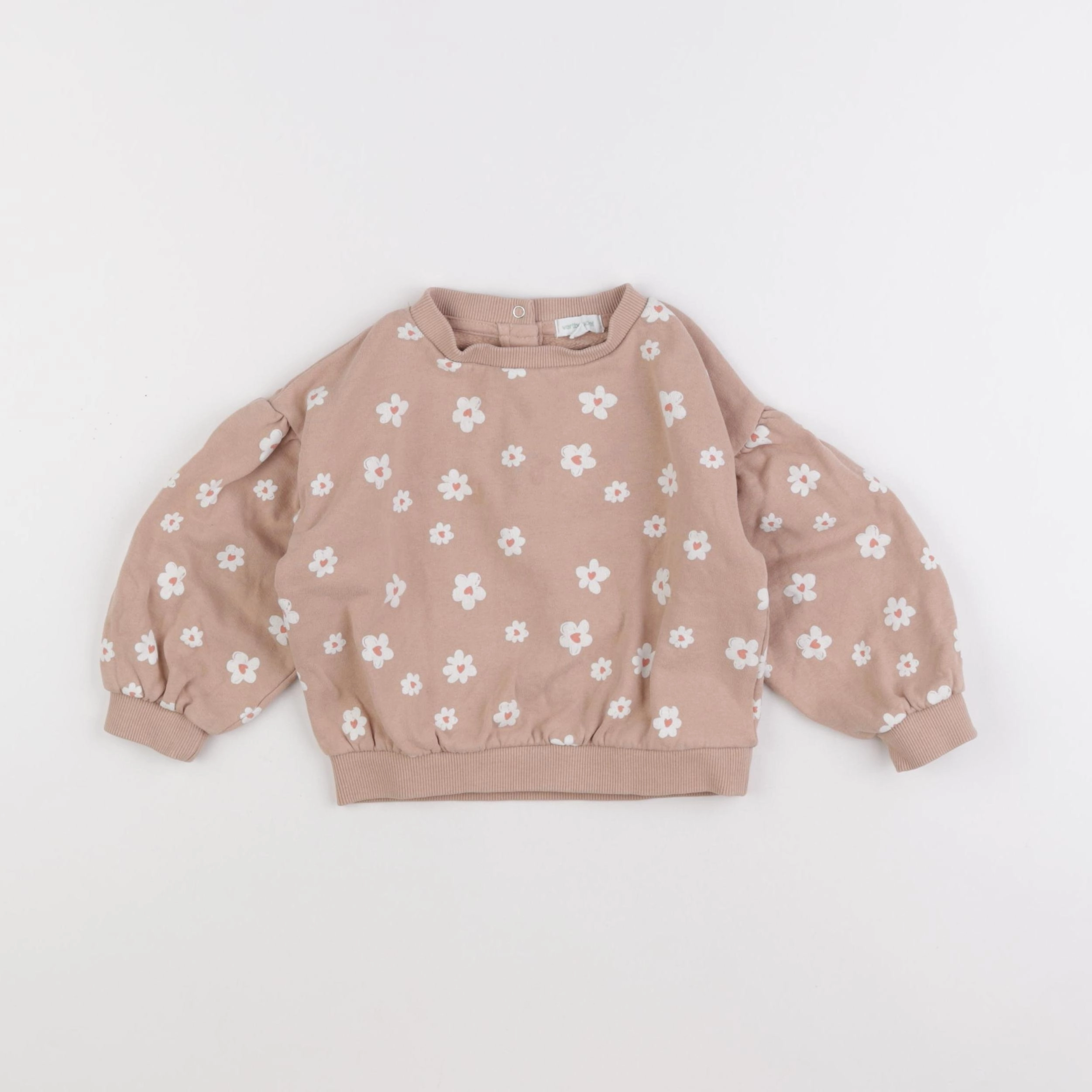 Vertbaudet - sweat rose - 24 mois
