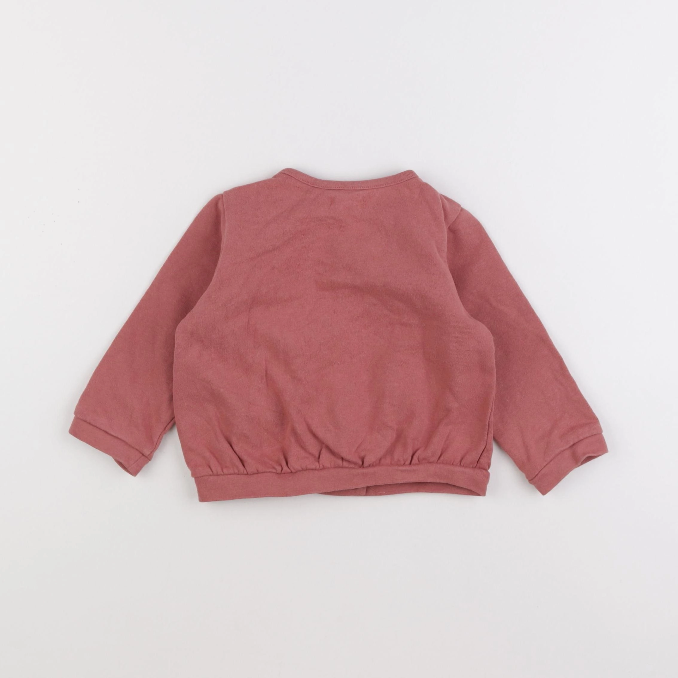 Vertbaudet - sweat rose - 24 mois