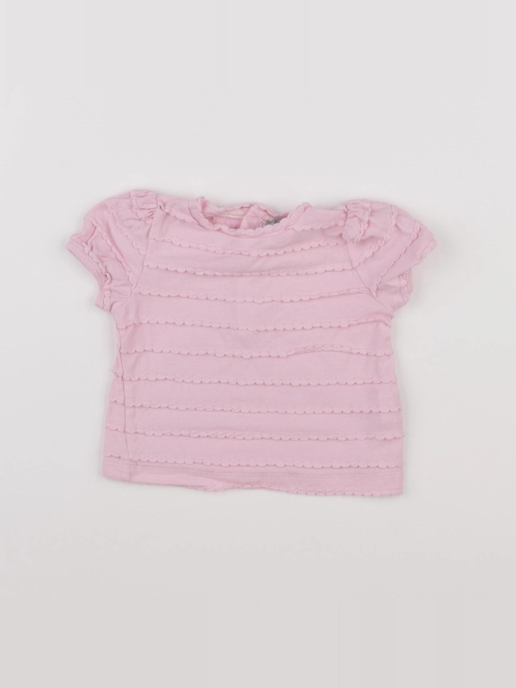 Boutchou - tee-shirt rose - 6 mois