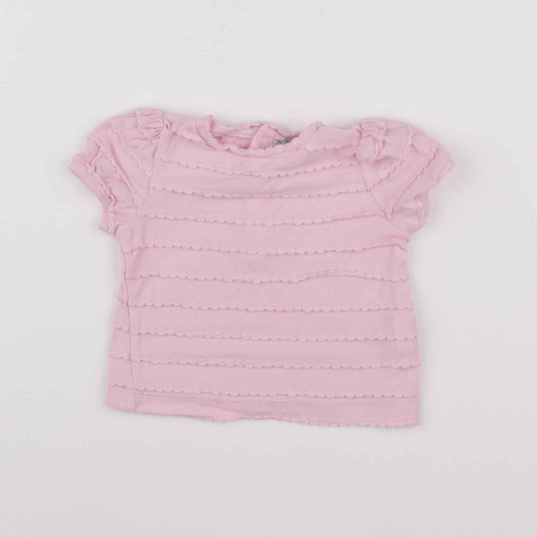 Boutchou - tee-shirt rose - 6 mois