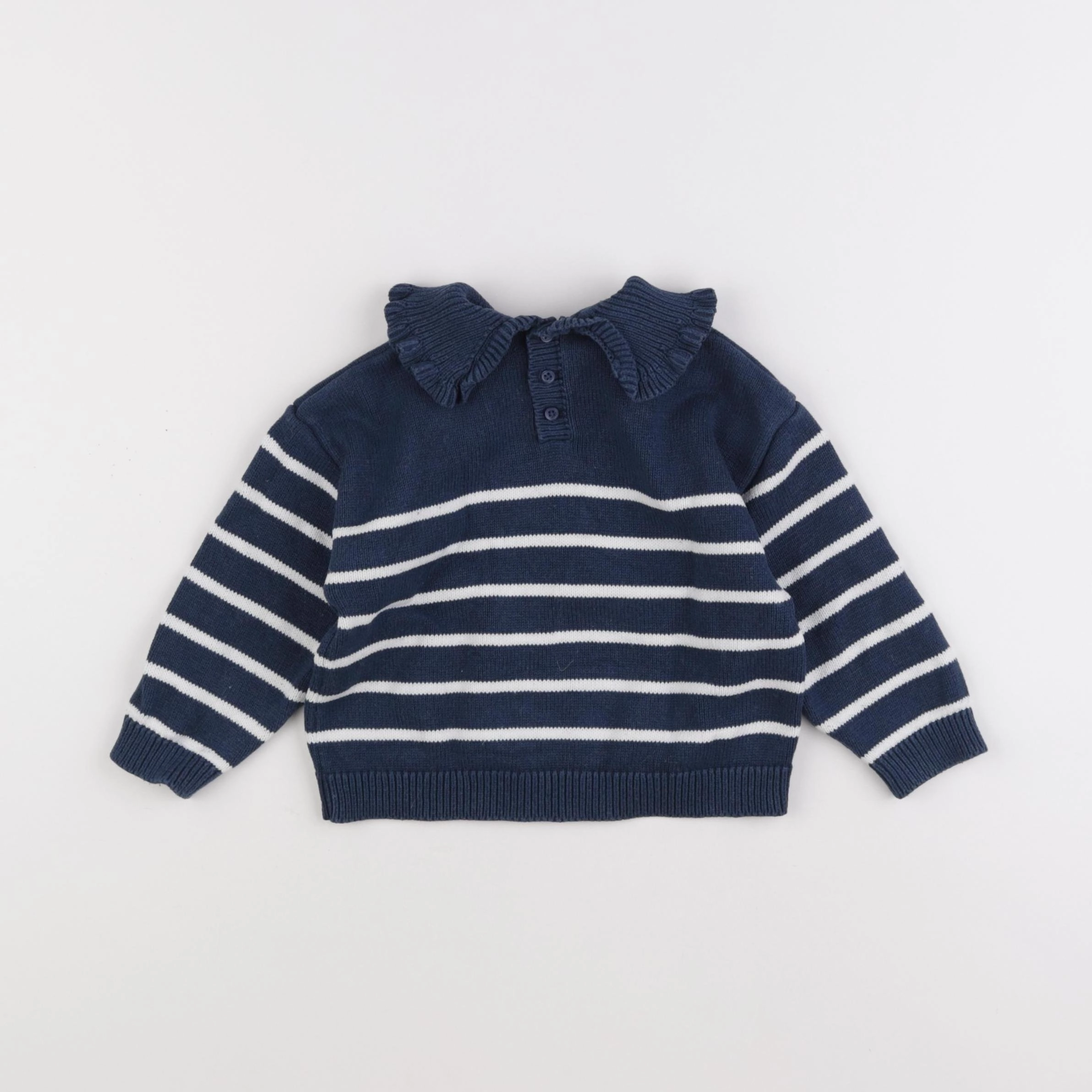 Vertbaudet - pull bleu - 24 mois