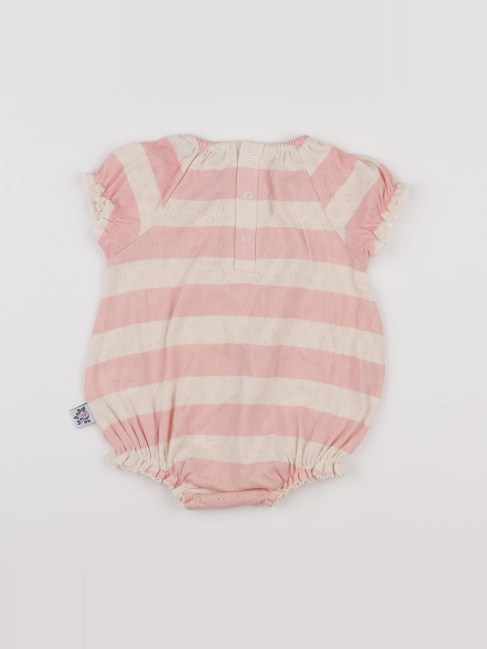 Boutchou - combinaison beige, rose - 6 mois