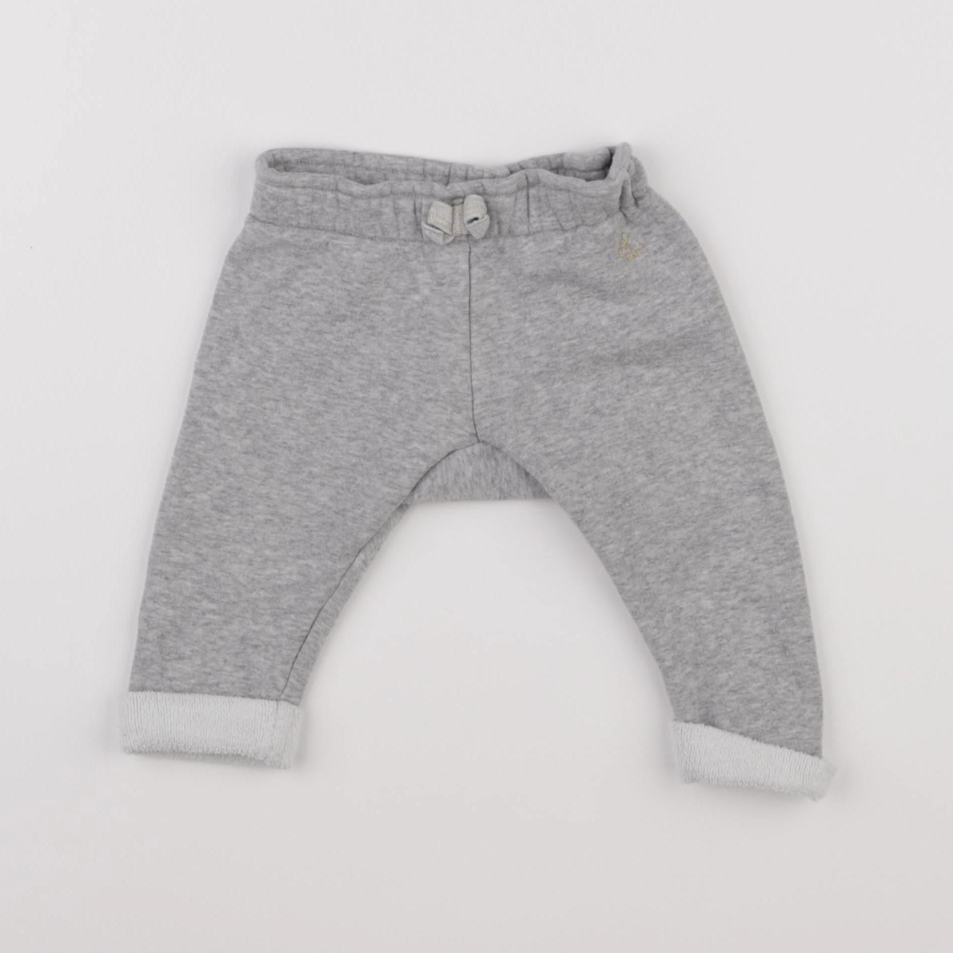 Petit Bateau - sarouel gris - 6 mois