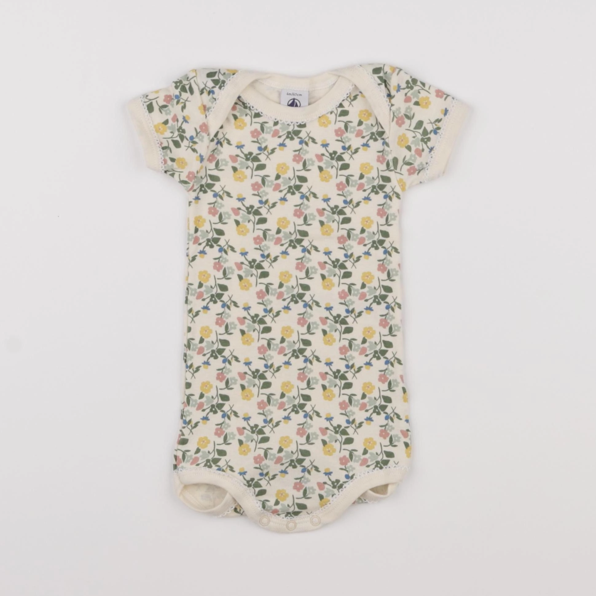 Petit Bateau - body multicolore - 6 mois