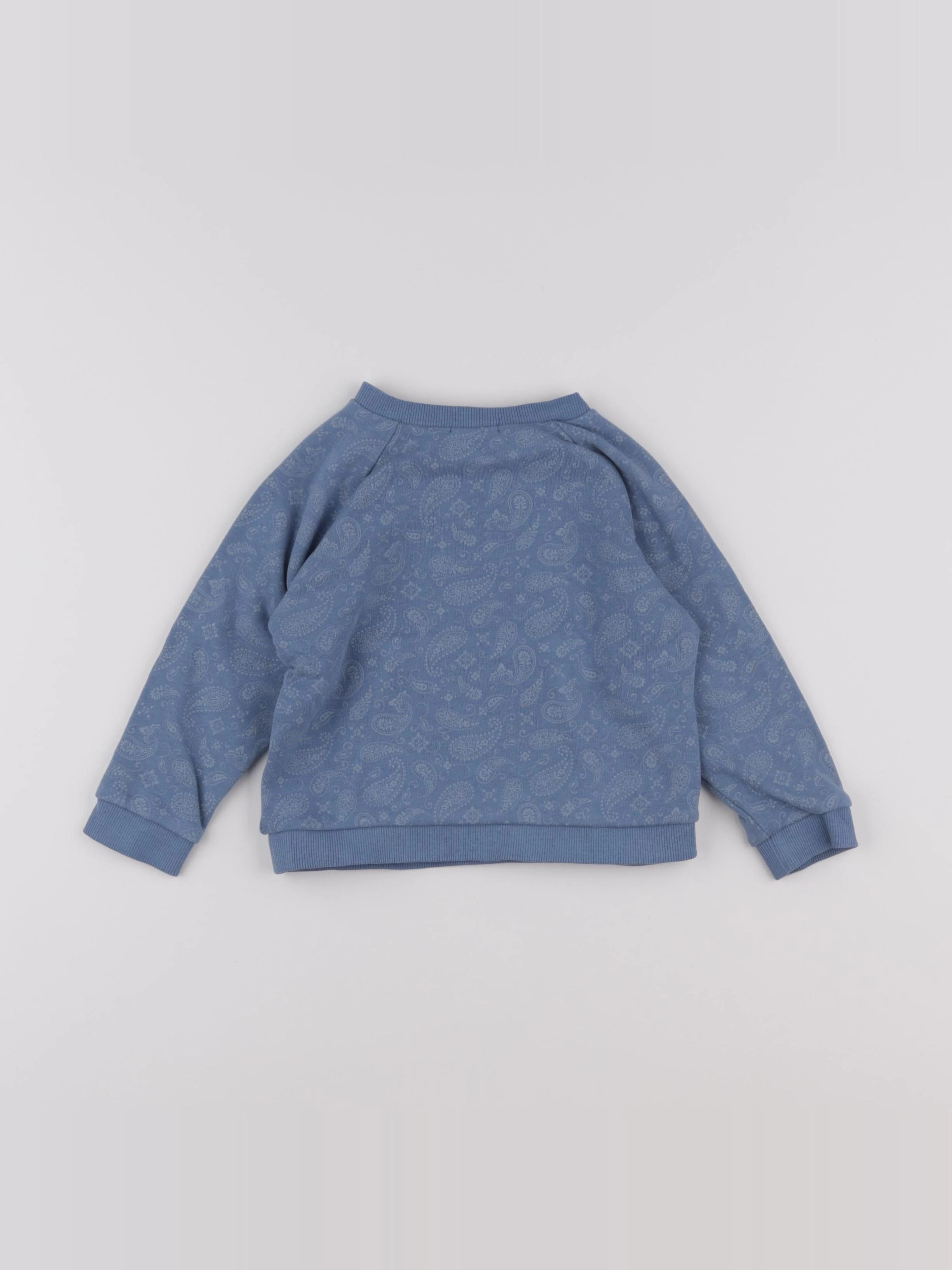 Vertbaudet - sweat bleu - 18 mois