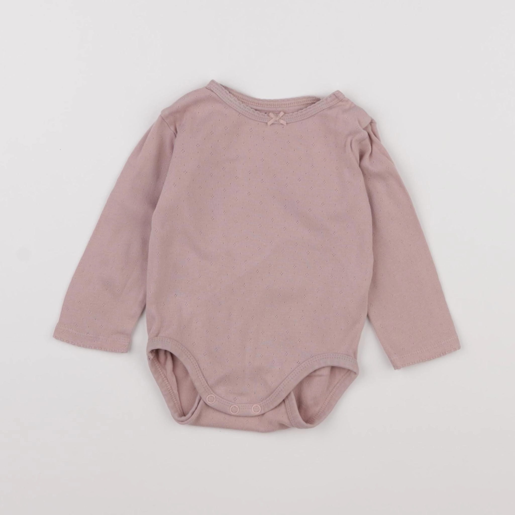 H&M - body rose - 9/12 mois
