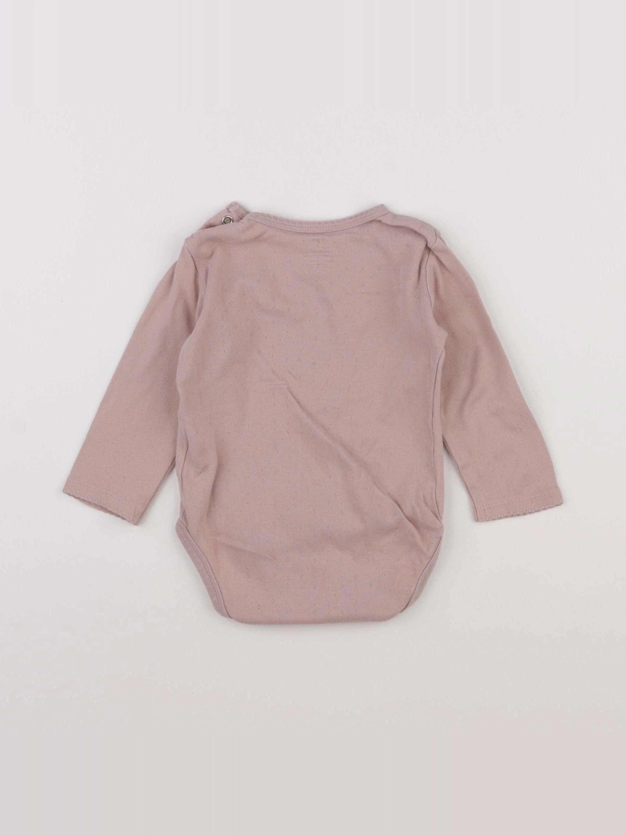 H&M - body rose - 9/12 mois