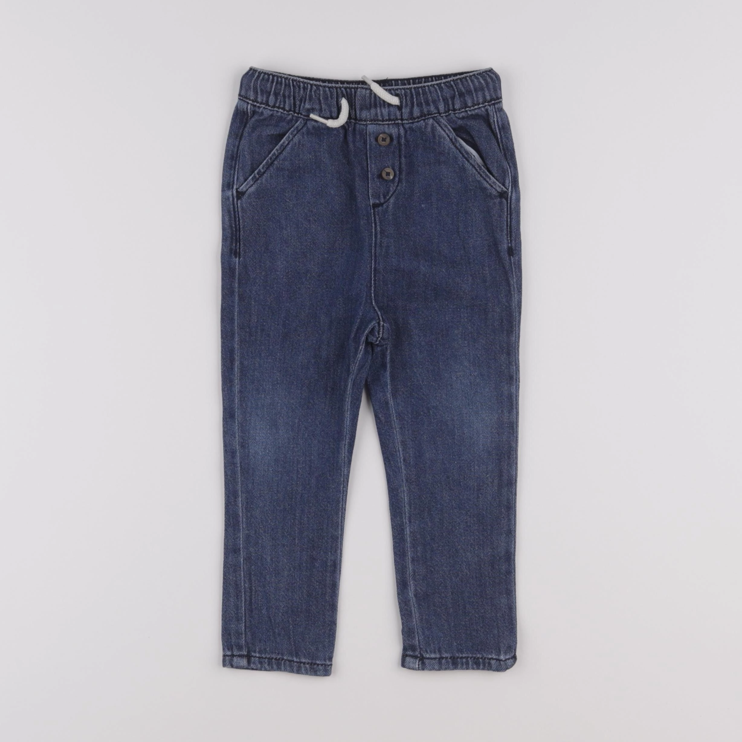 Vertbaudet - pantalon bleu - 18 mois