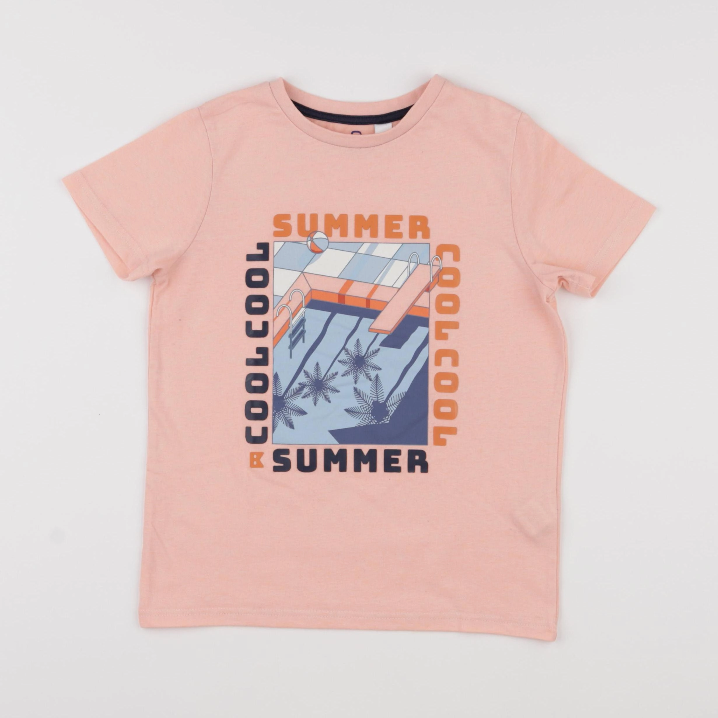 Okaidi - tee-shirt rose - 8 ans