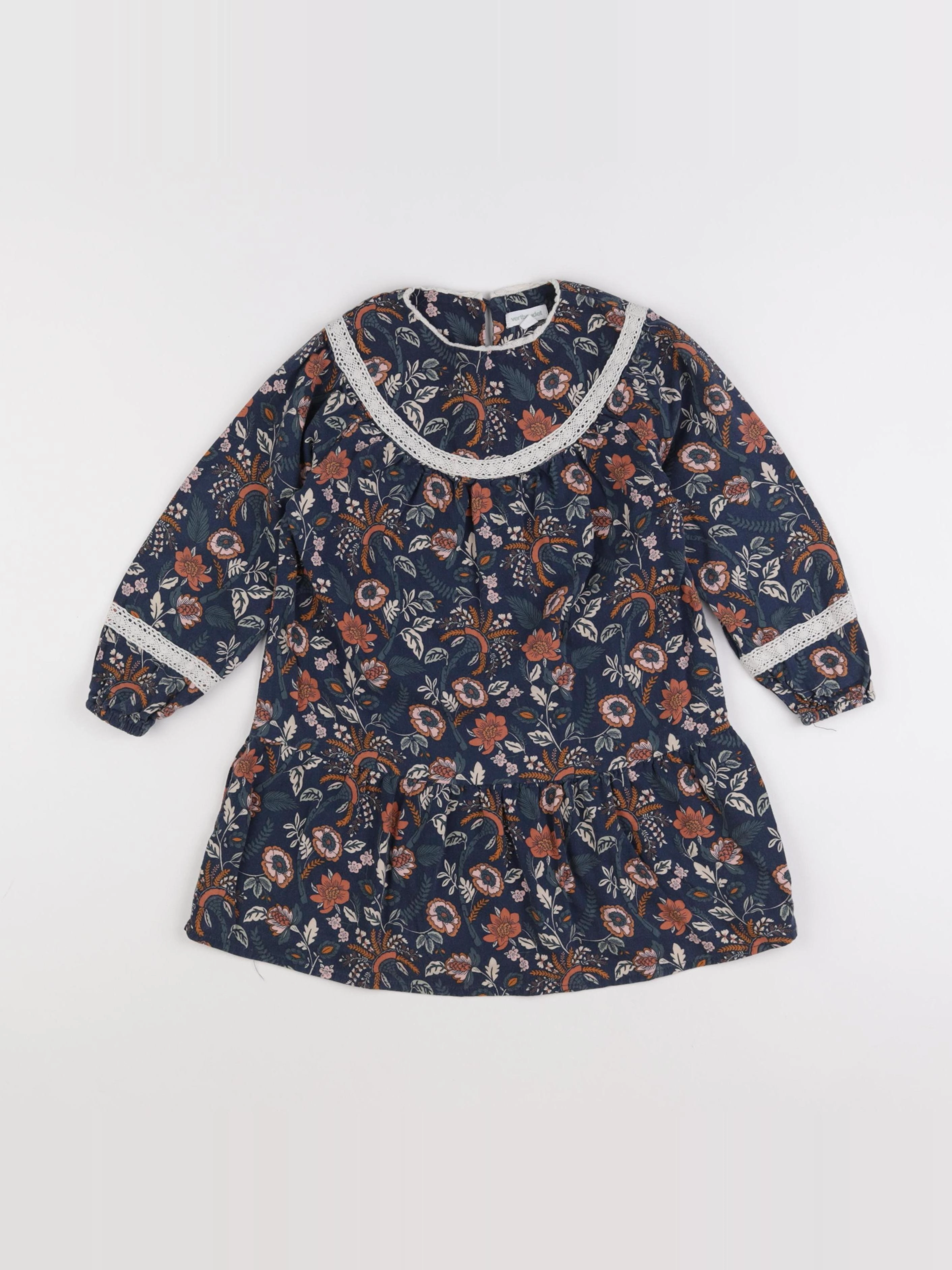 Vertbaudet - robe bleu - 5 ans