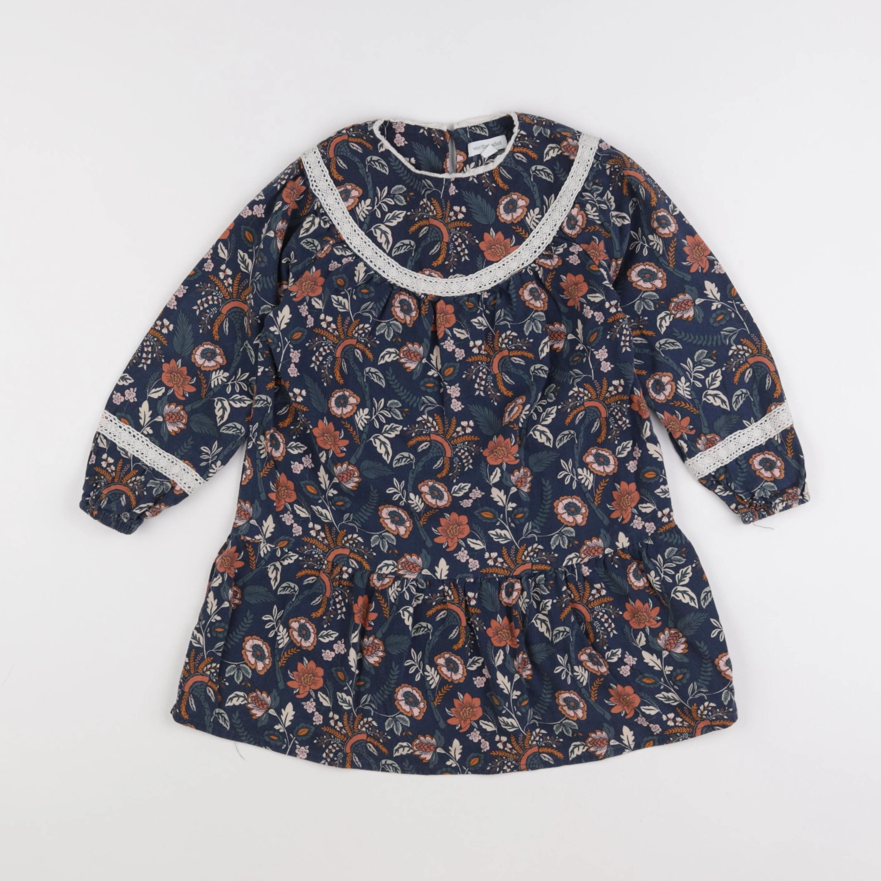 Vertbaudet - robe bleu - 5 ans