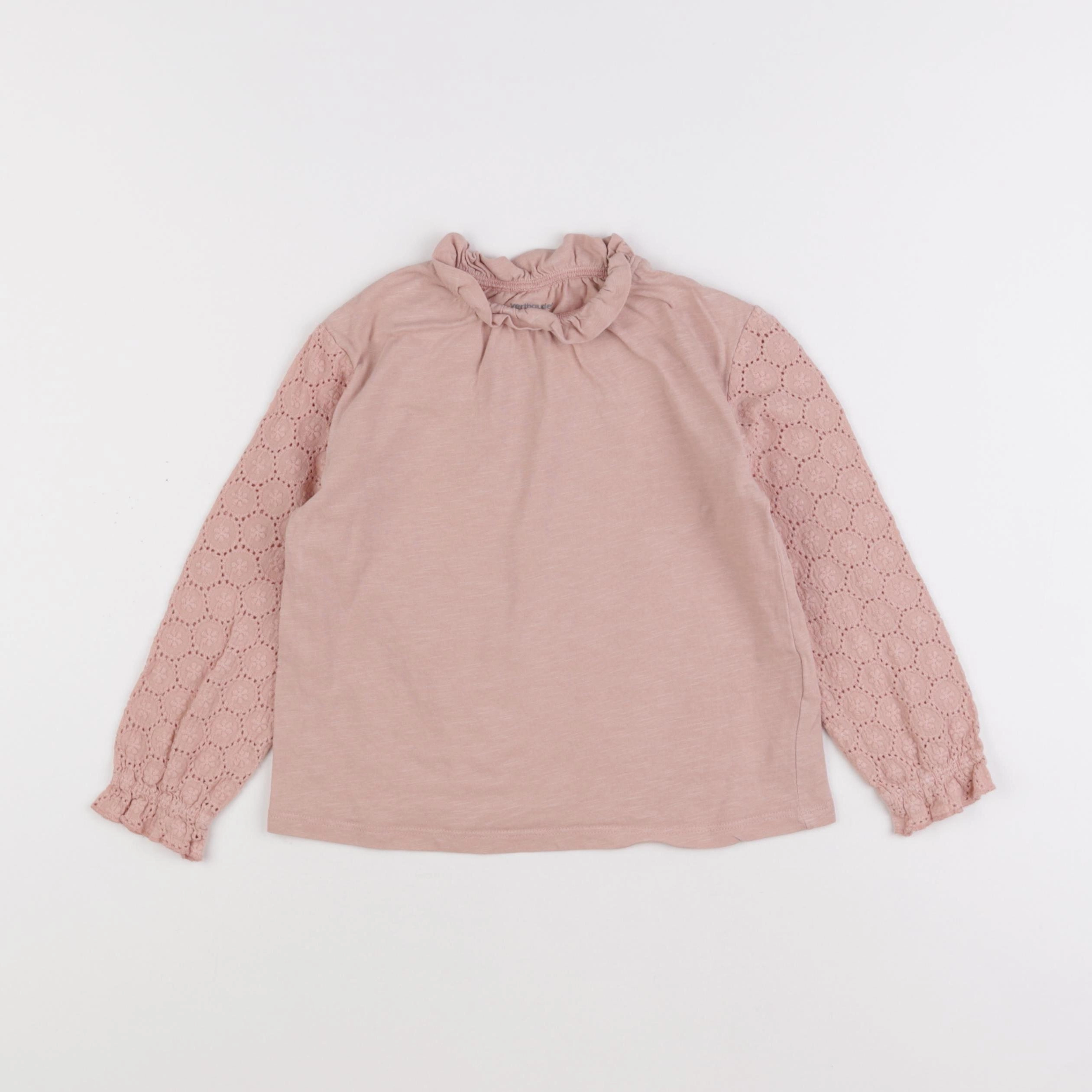 Vertbaudet - tee-shirt rose - 5 ans