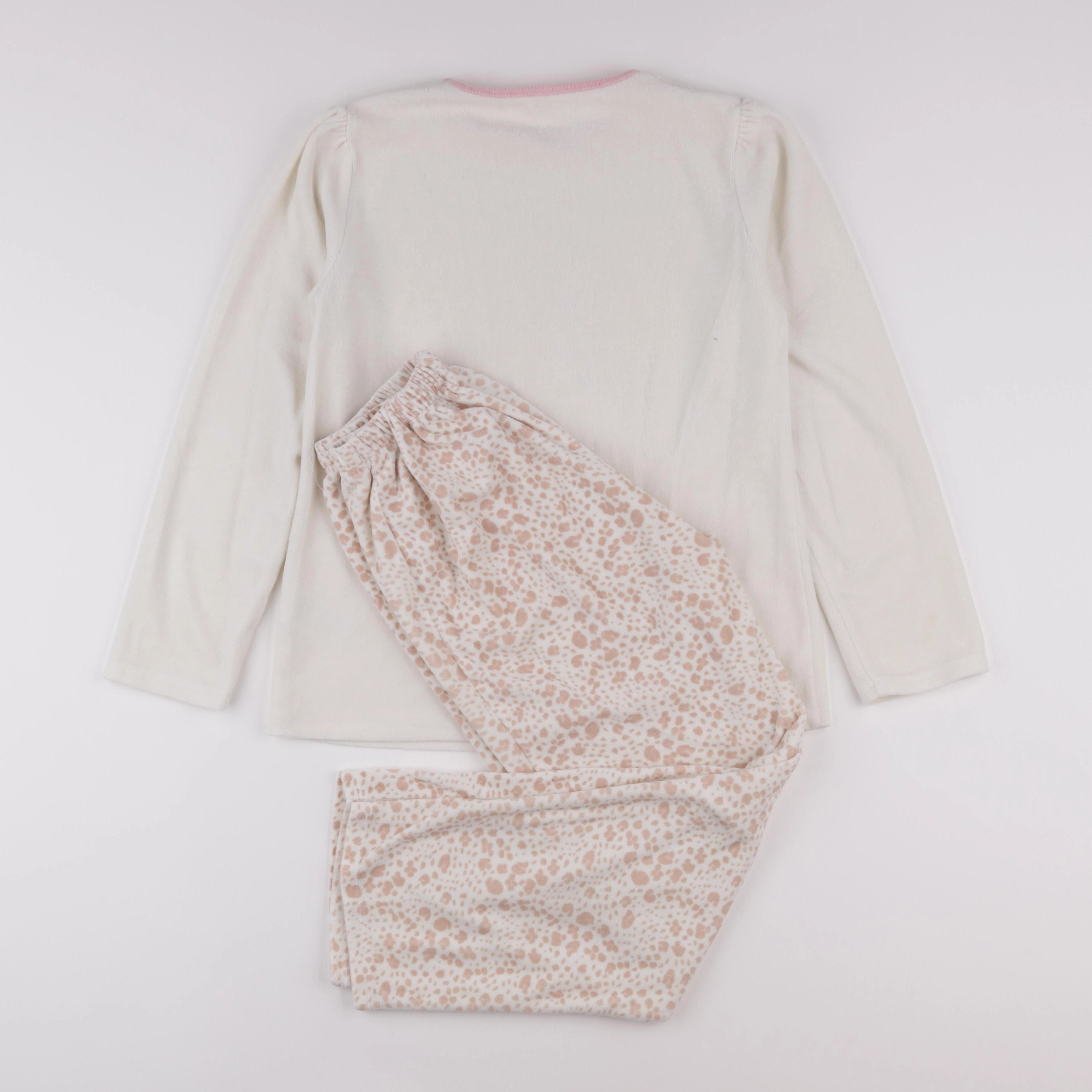 Vertbaudet - pyjama velours rose - 14 ans
