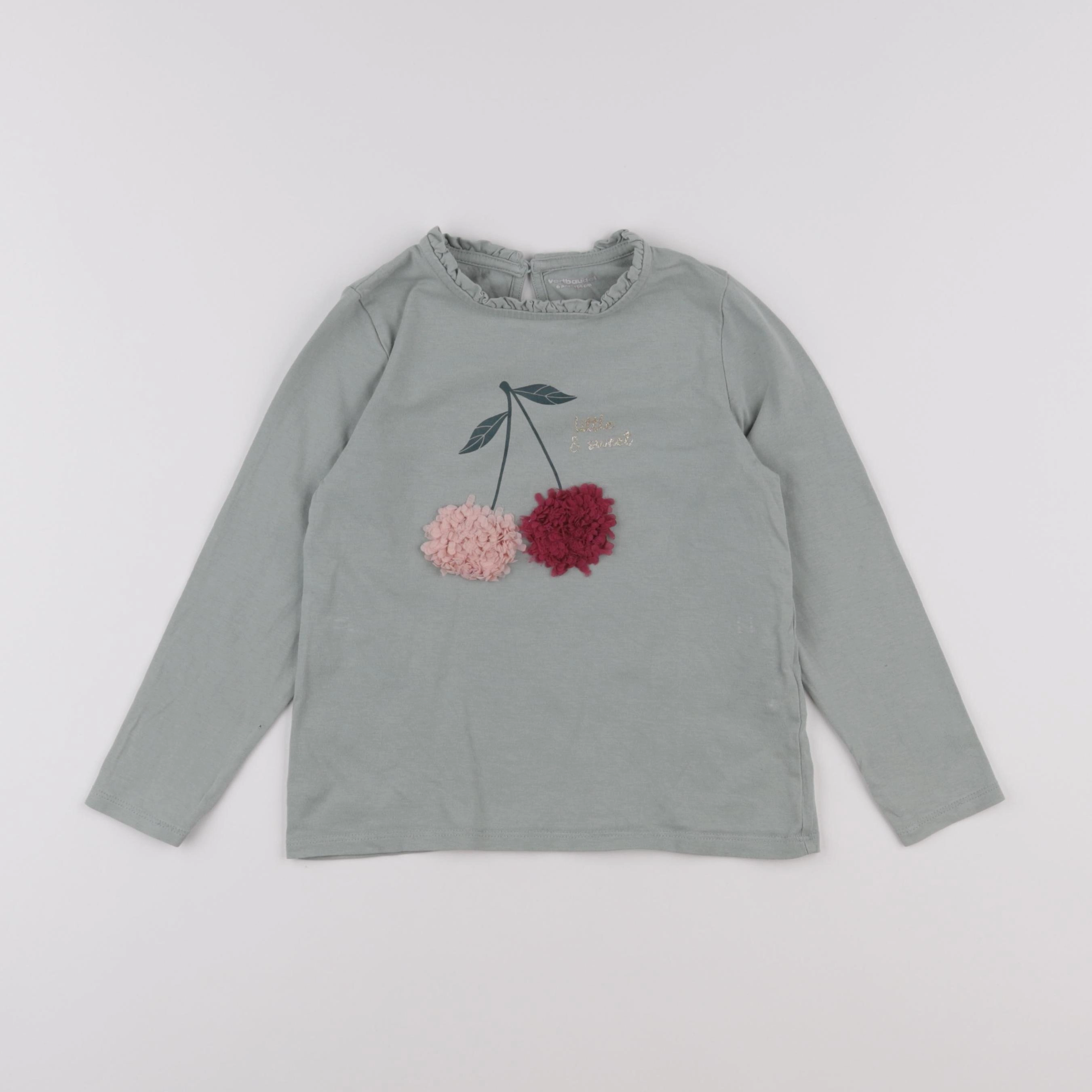 Vertbaudet - tee-shirt vert - 6 ans