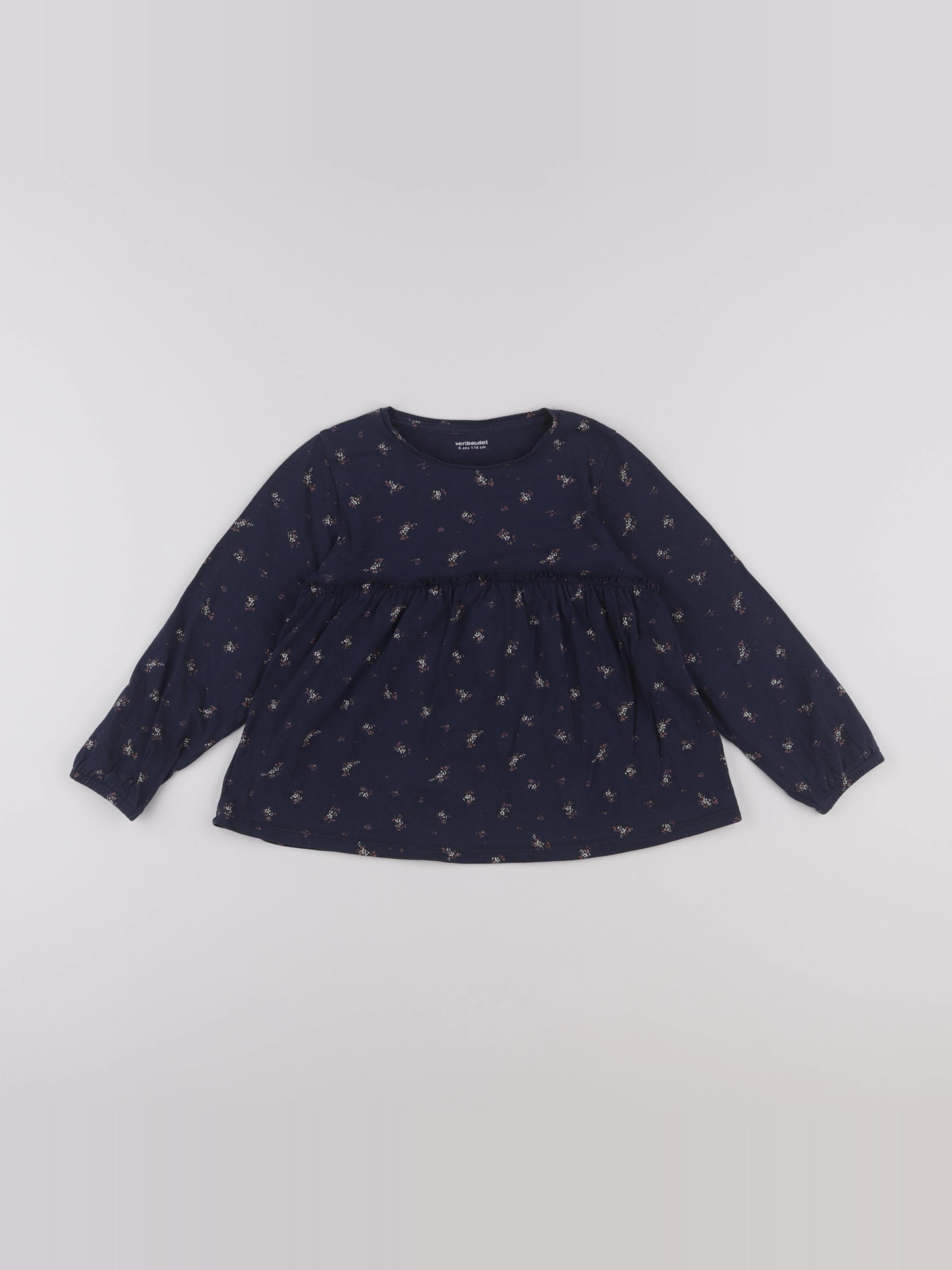 Vertbaudet - tee-shirt bleu - 6 ans