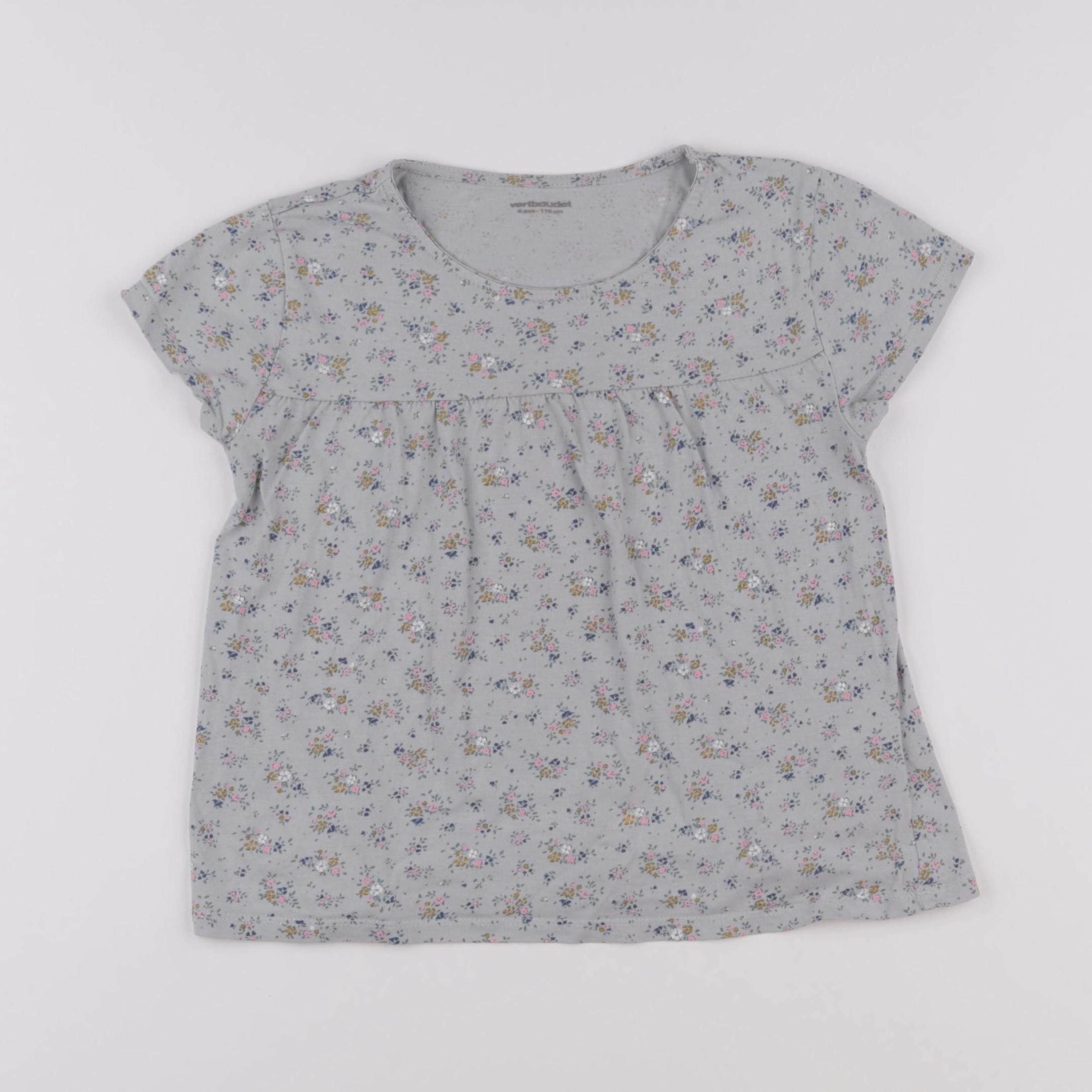 Vertbaudet - tee-shirt vert - 6 ans