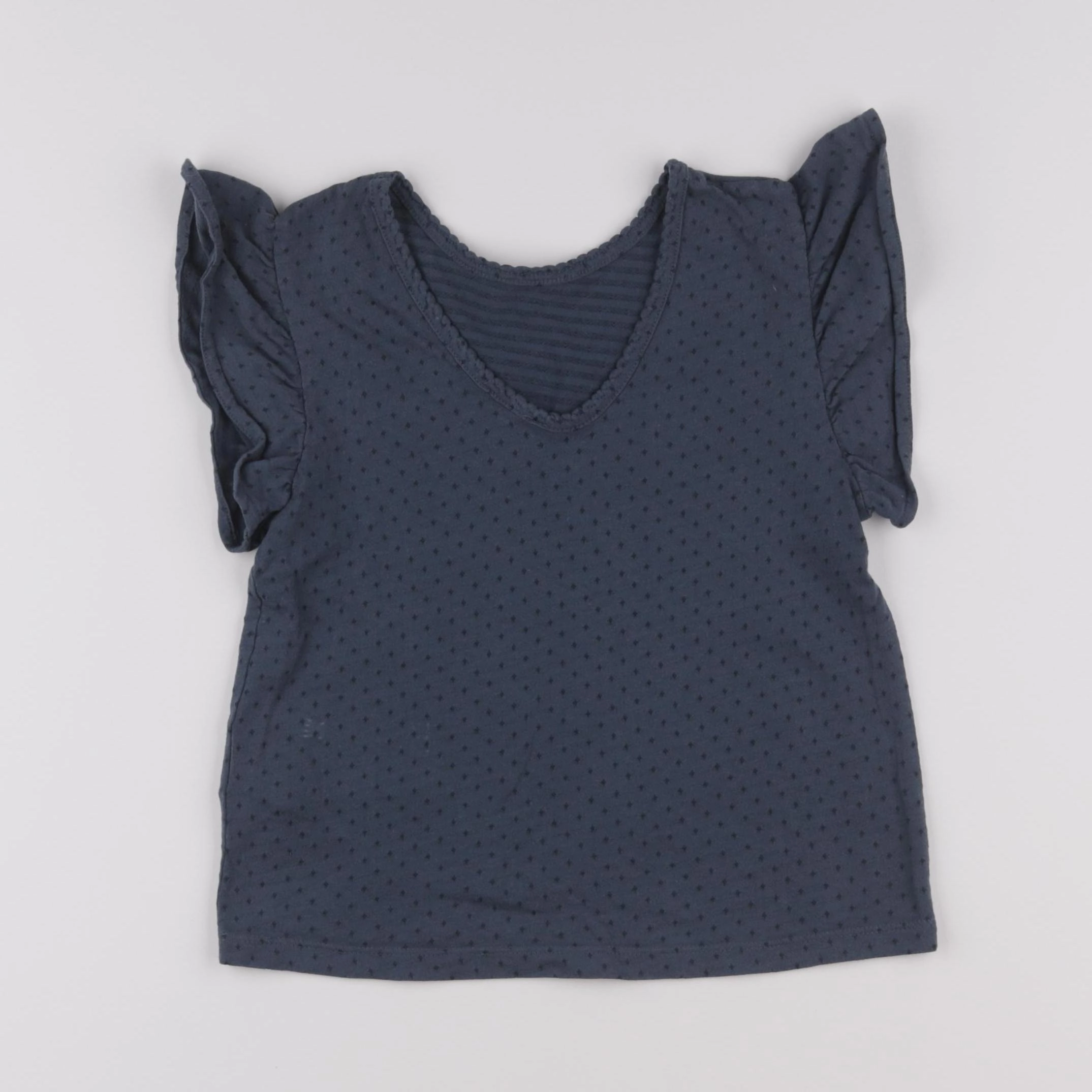 Vertbaudet - tee-shirt bleu - 6 ans