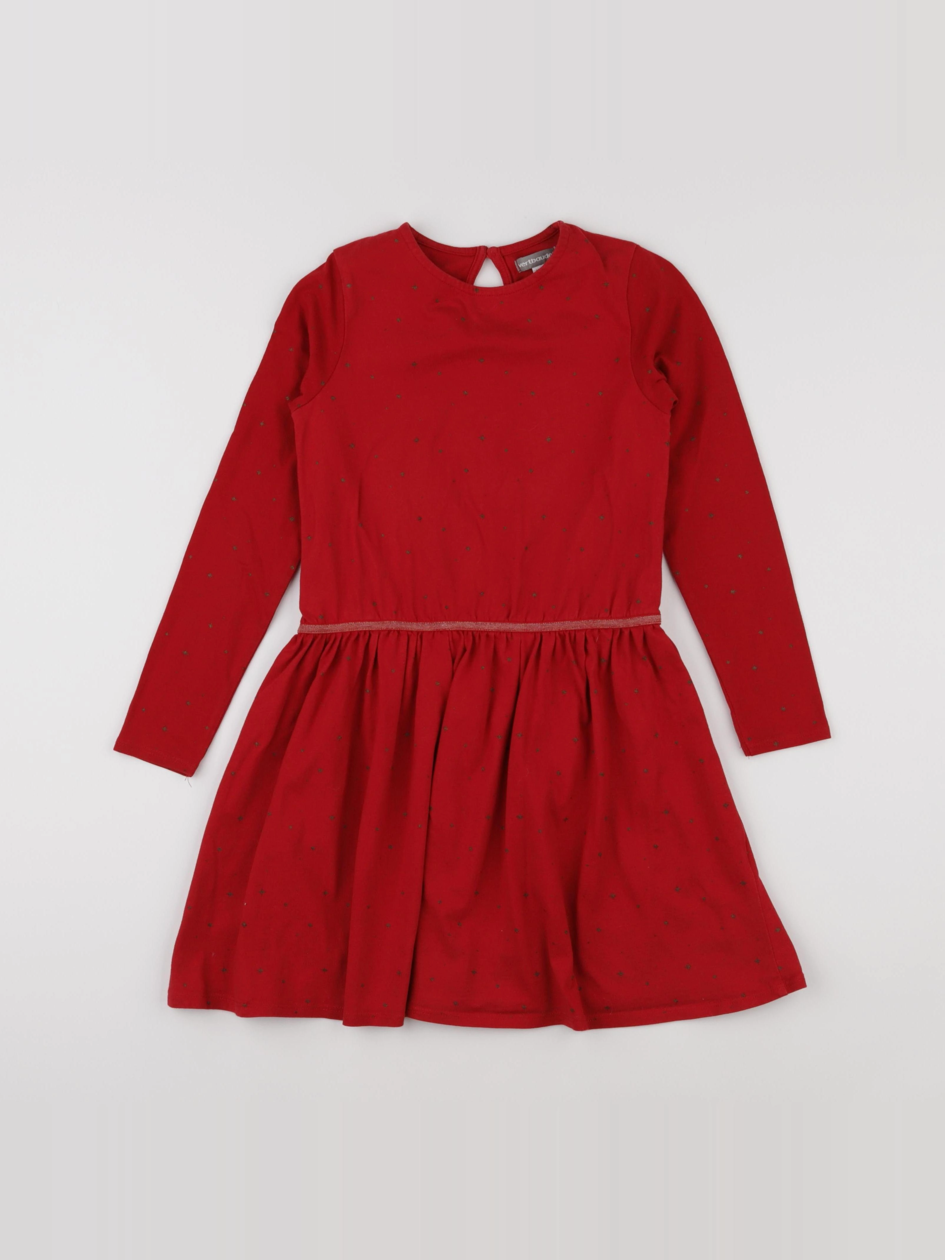 Vertbaudet - robe rouge - 9 ans