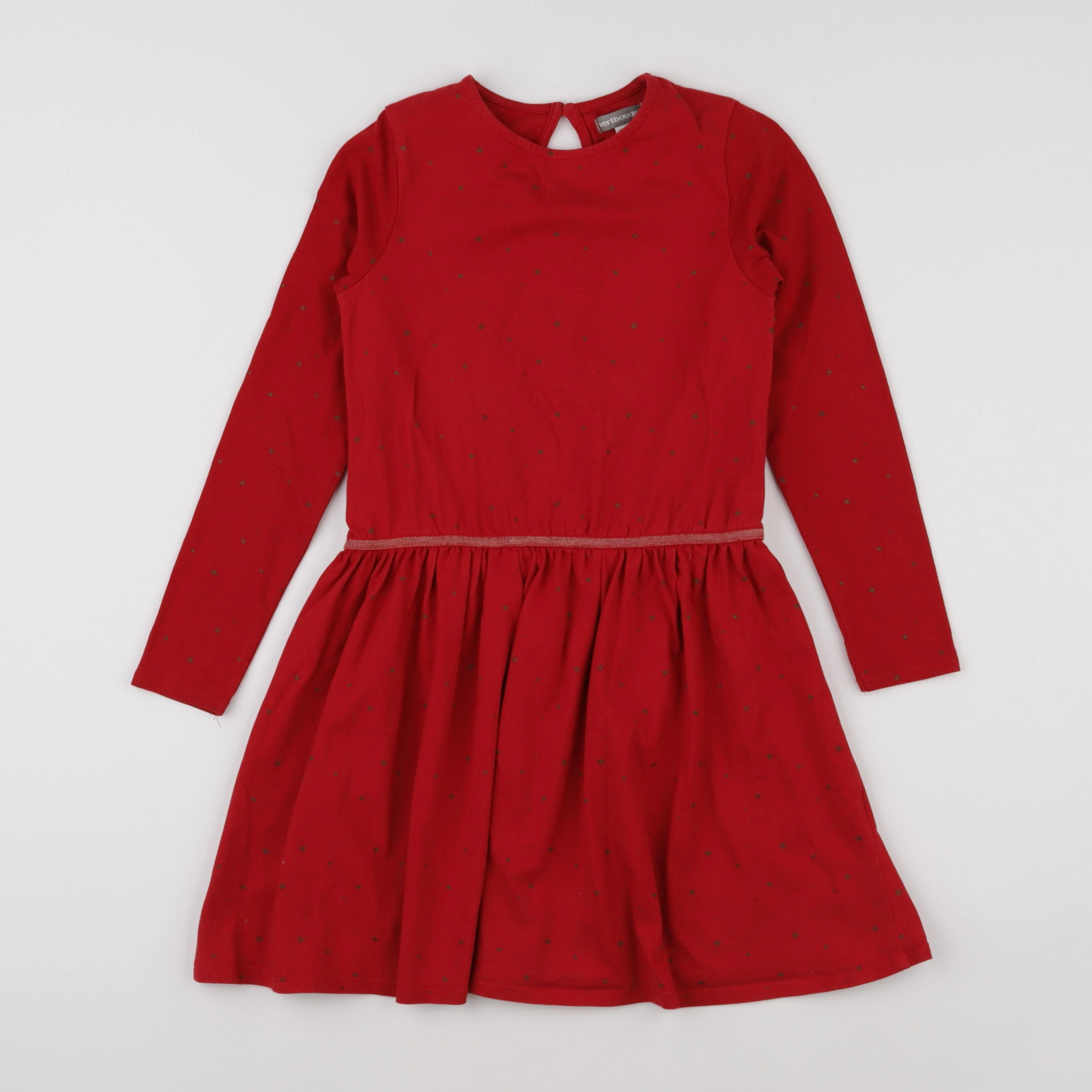 Vertbaudet - robe rouge - 9 ans