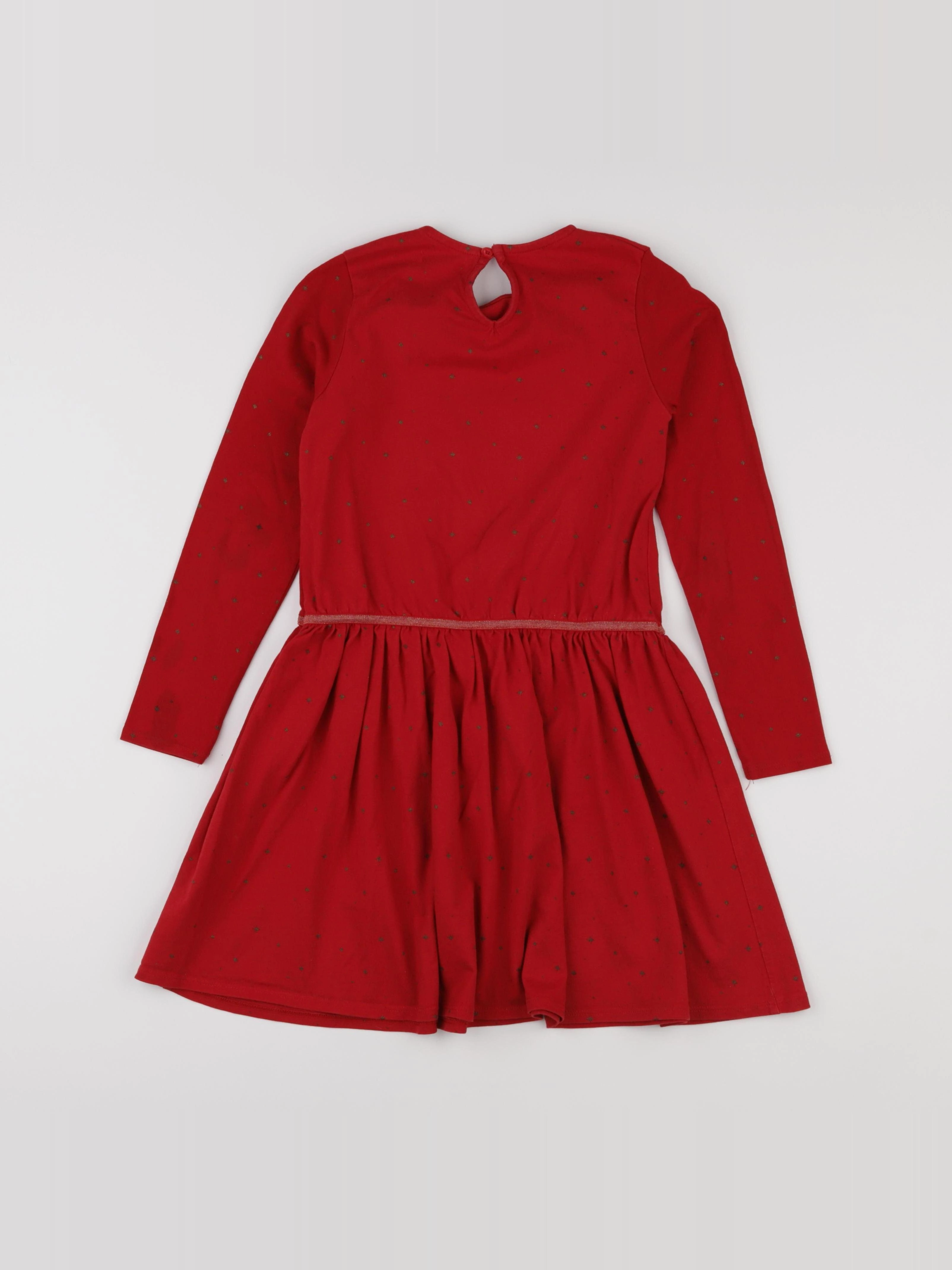 Vertbaudet - robe rouge - 9 ans