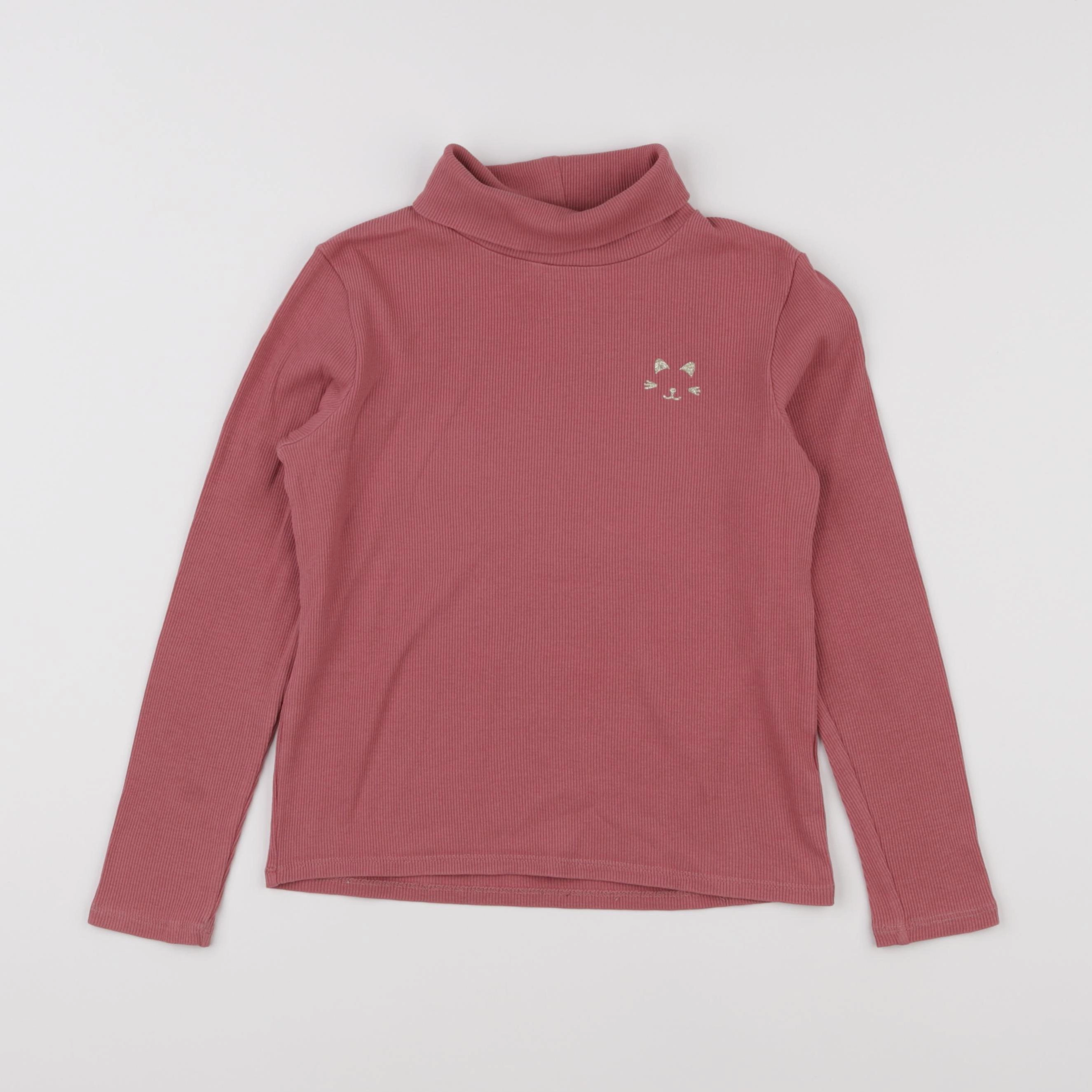 Vertbaudet - sous-pull rose - 8 ans