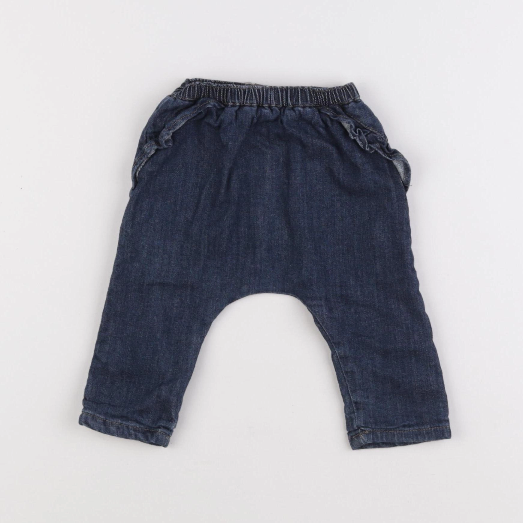 Boutchou - pantalon bleu - 3 mois