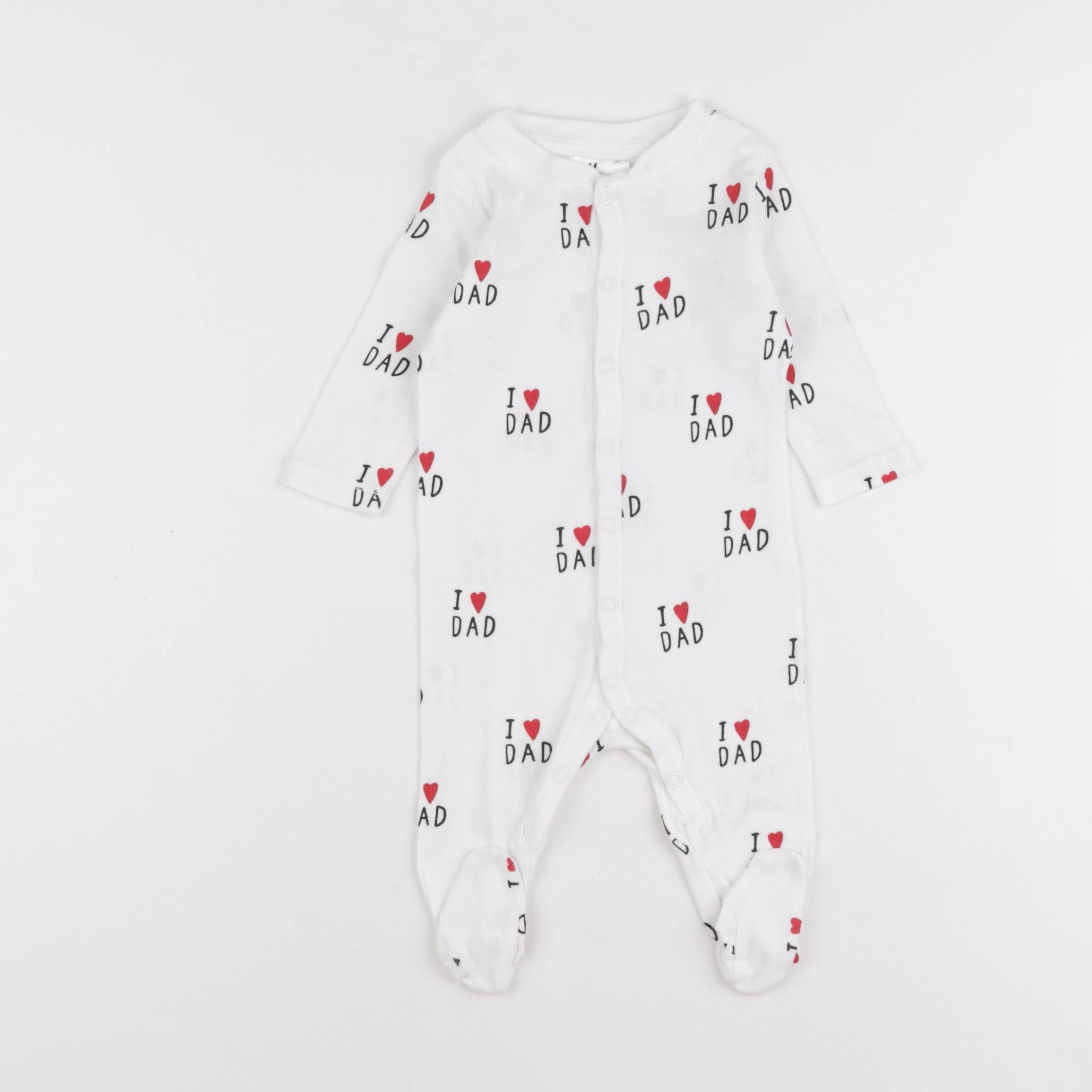 H&M - pyjama coton blanc - 1 mois