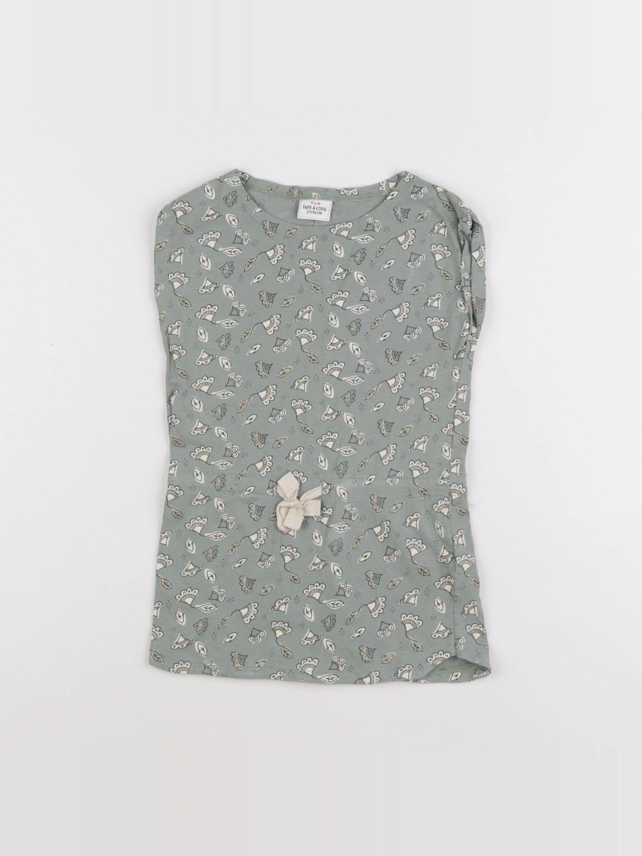 Tape à l'oeil - robe vert - 2 ans