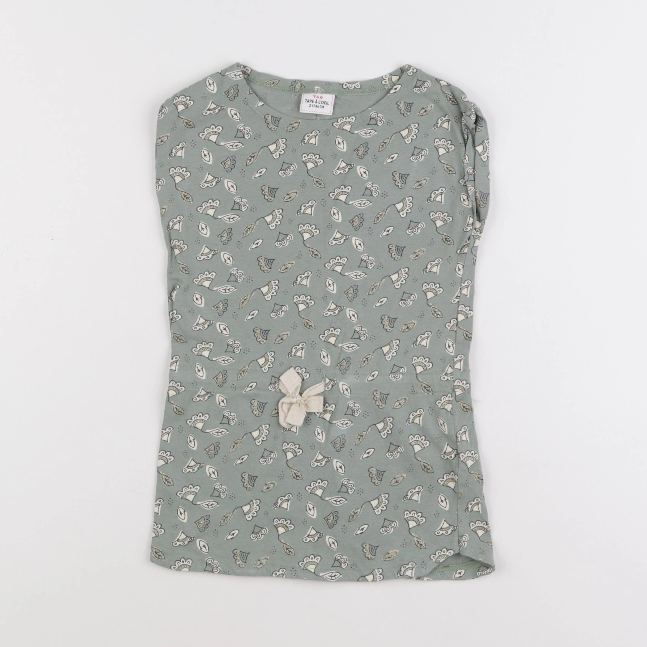 Tape à l'oeil - robe vert - 2 ans