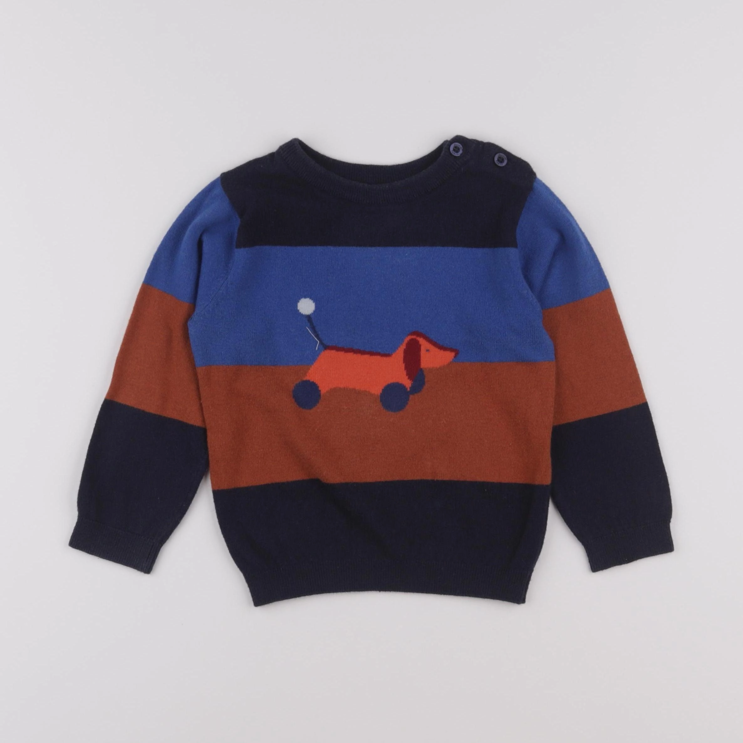 Jacadi - pull multicolore - 36 mois