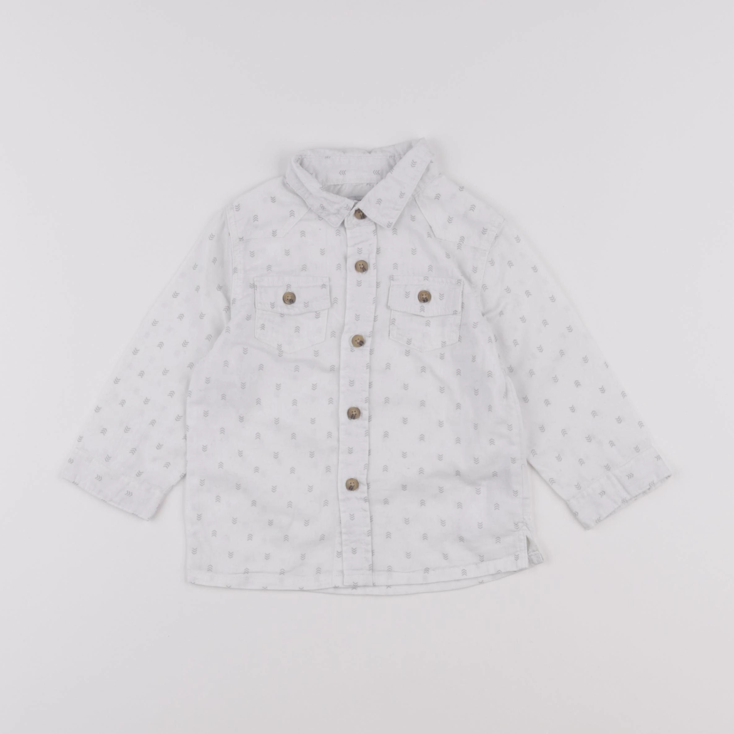 Vertbaudet - chemise blanc - 12 mois