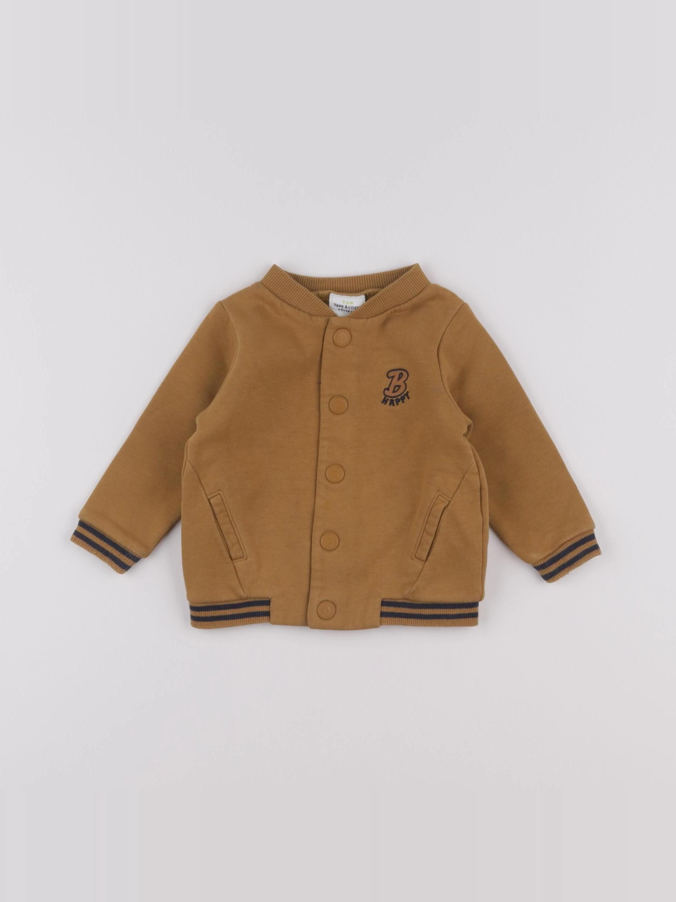 Tape à l'oeil - sweat marron - 6 mois