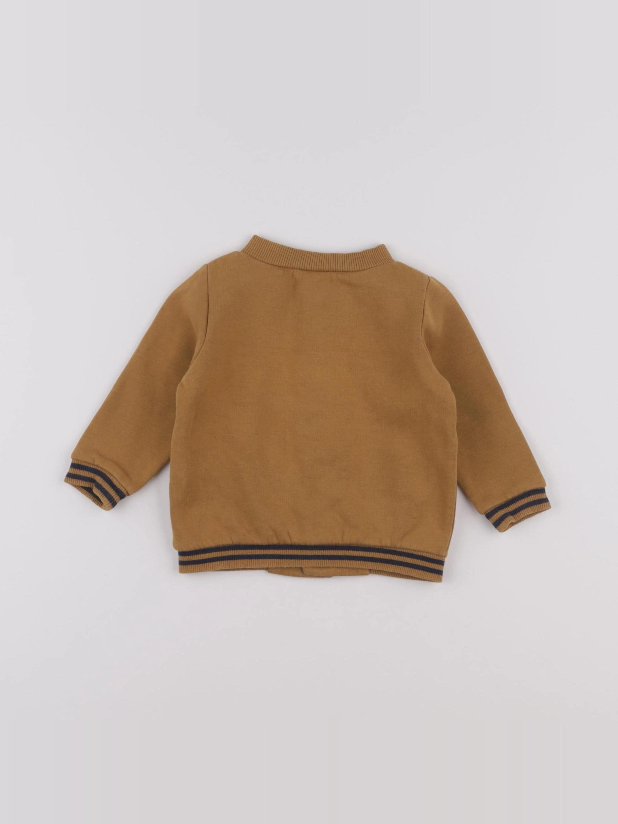Tape à l'oeil - sweat marron - 6 mois