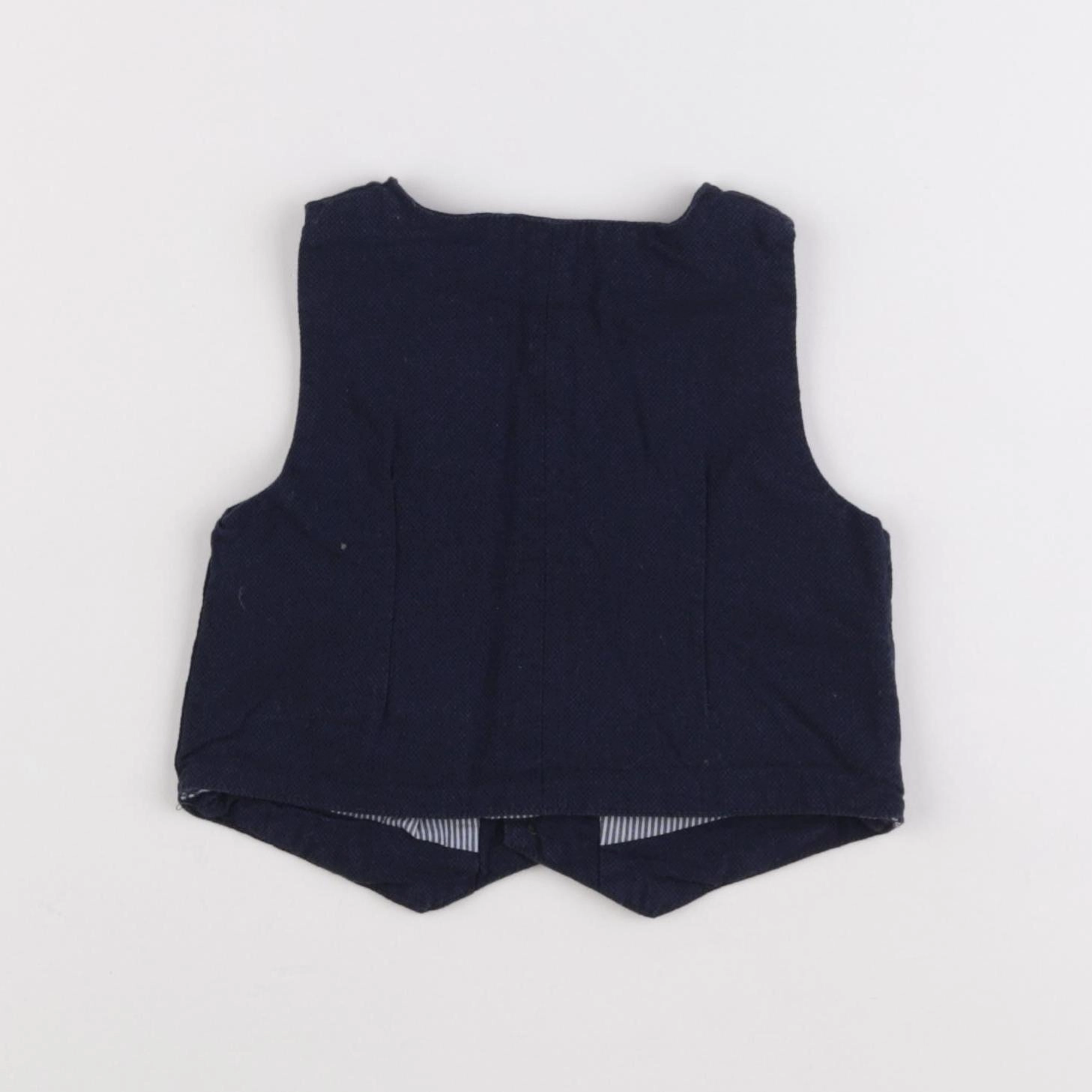 Vertbaudet - gilet bleu - 6 mois