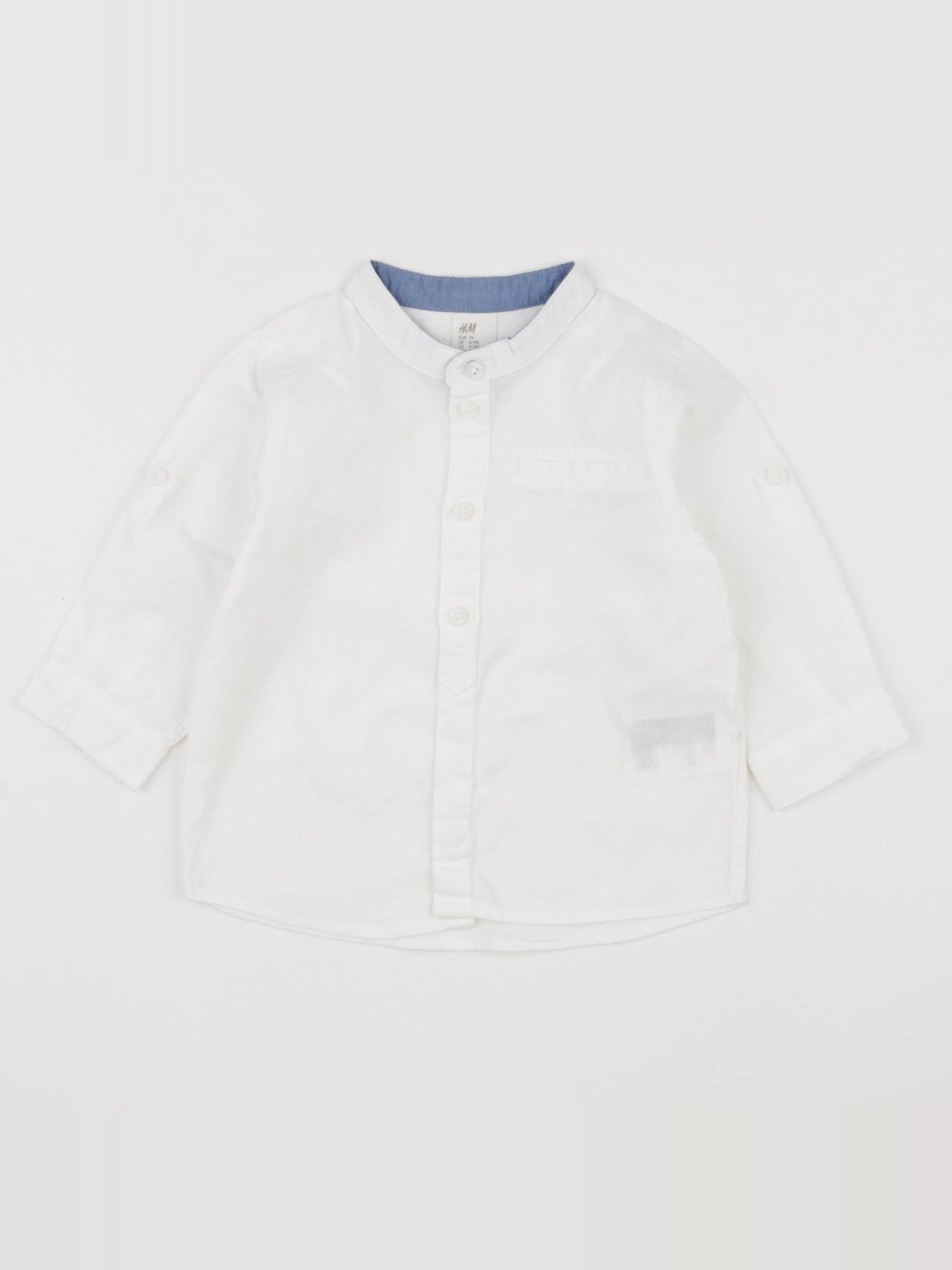 H&M - chemise blanc - 6/9 mois