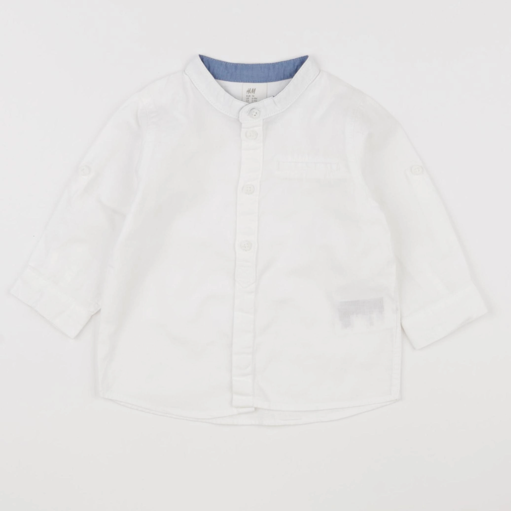H&M - chemise blanc - 6/9 mois