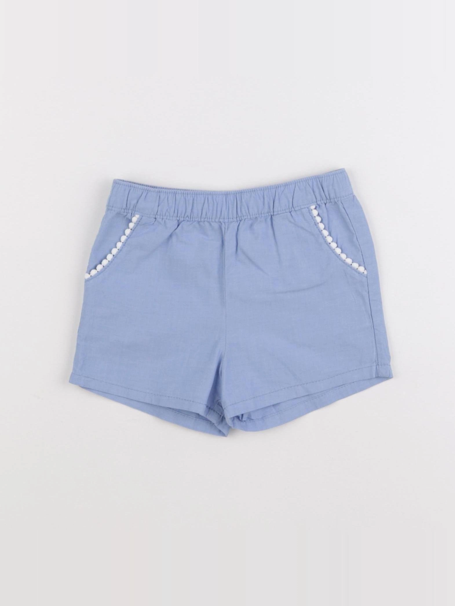 H&M - short bleu - 3/6 mois