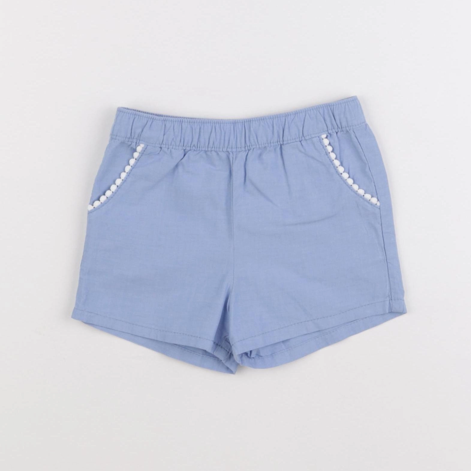 H&M - short bleu - 3/6 mois